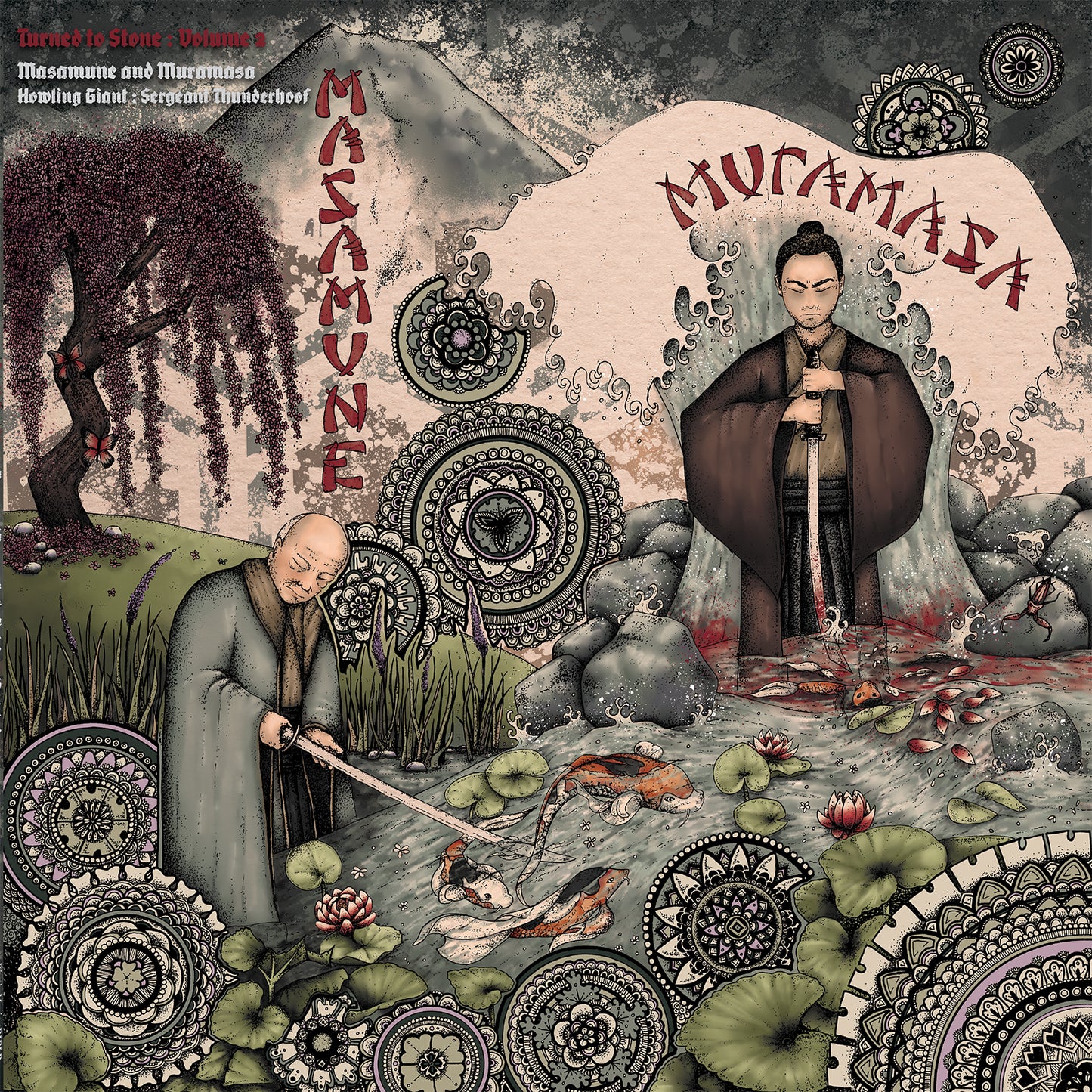 Howling Giant / Sergeant Thunderhoof - TURNED TO STONE Ch 2: Masamune & Muramasa (Vinyl LP - Black)