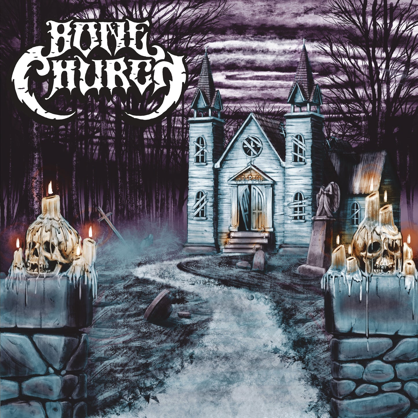 Bone Church - Bone Church (Vinyl LP - Cyan/Bone)