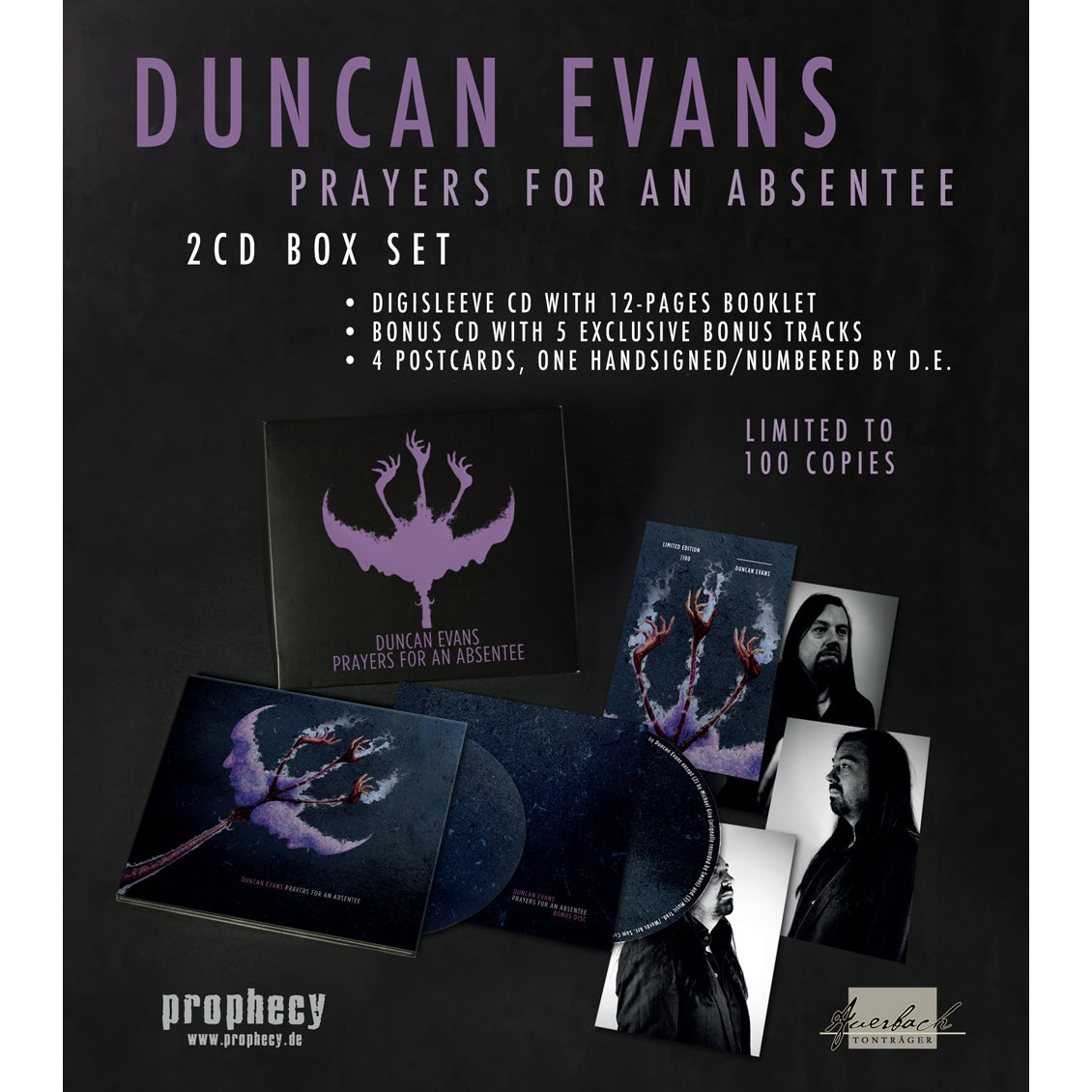 Duncan Evans - Prayers for an Absentee (Boxset / Bundle - CD-2 Box)