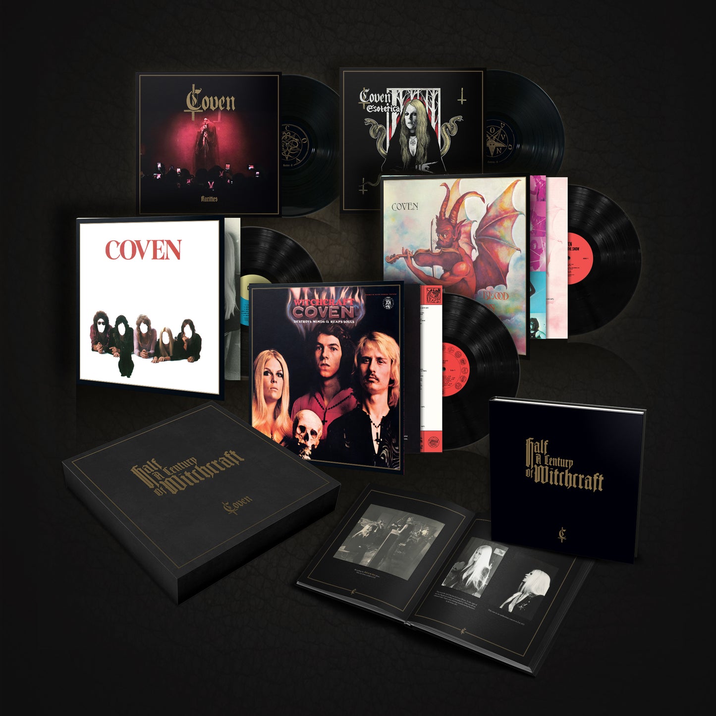Coven - Medio siglo de brujería (Caja de vinilo negra)