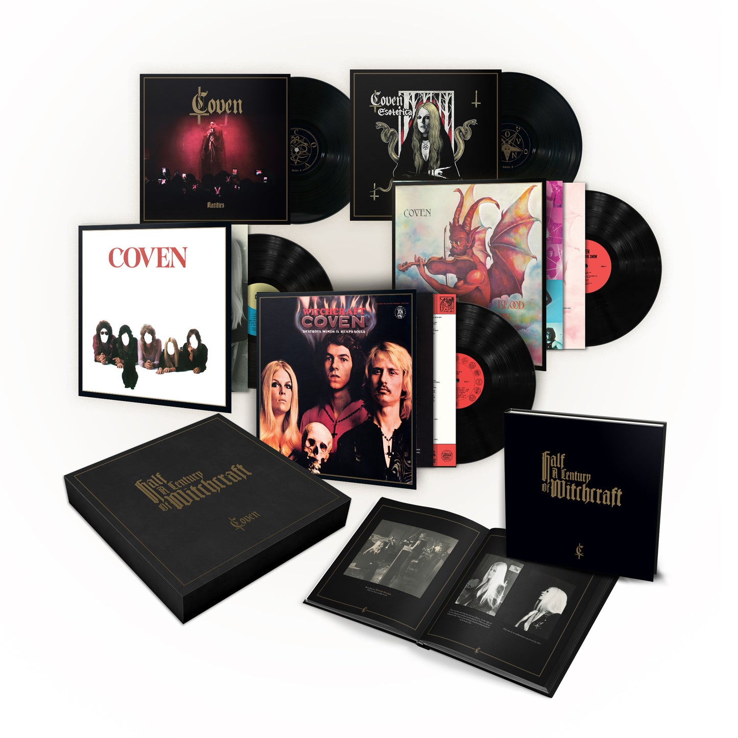 Coven - Medio siglo de brujería (Caja de vinilo negra)