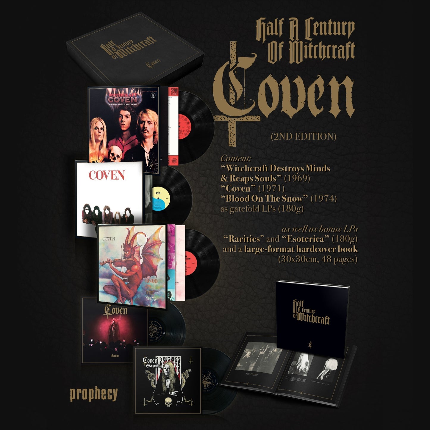 Coven - Medio siglo de brujería (Caja de vinilo negra)
