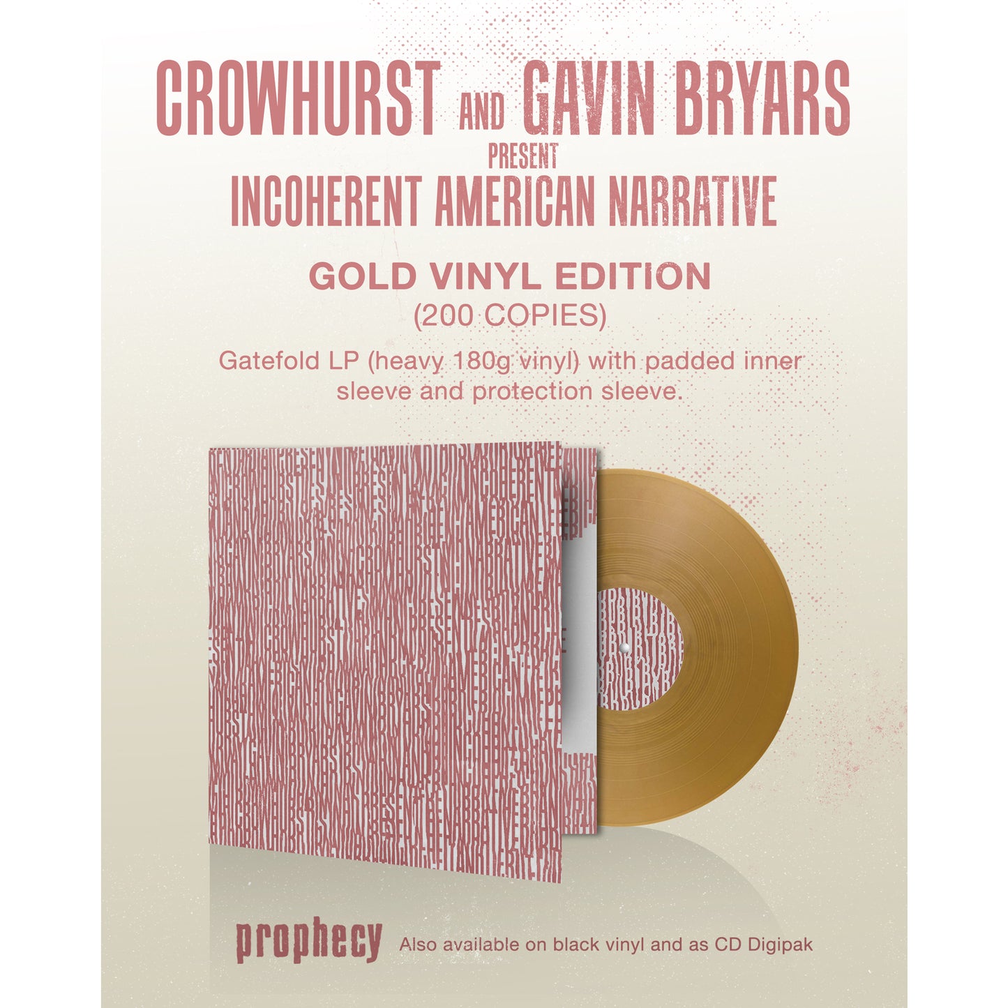 Crowhurst - Crowhurst and Gavin Bryars present Incoherent American Narrative (Vinyl Gatefold LP)