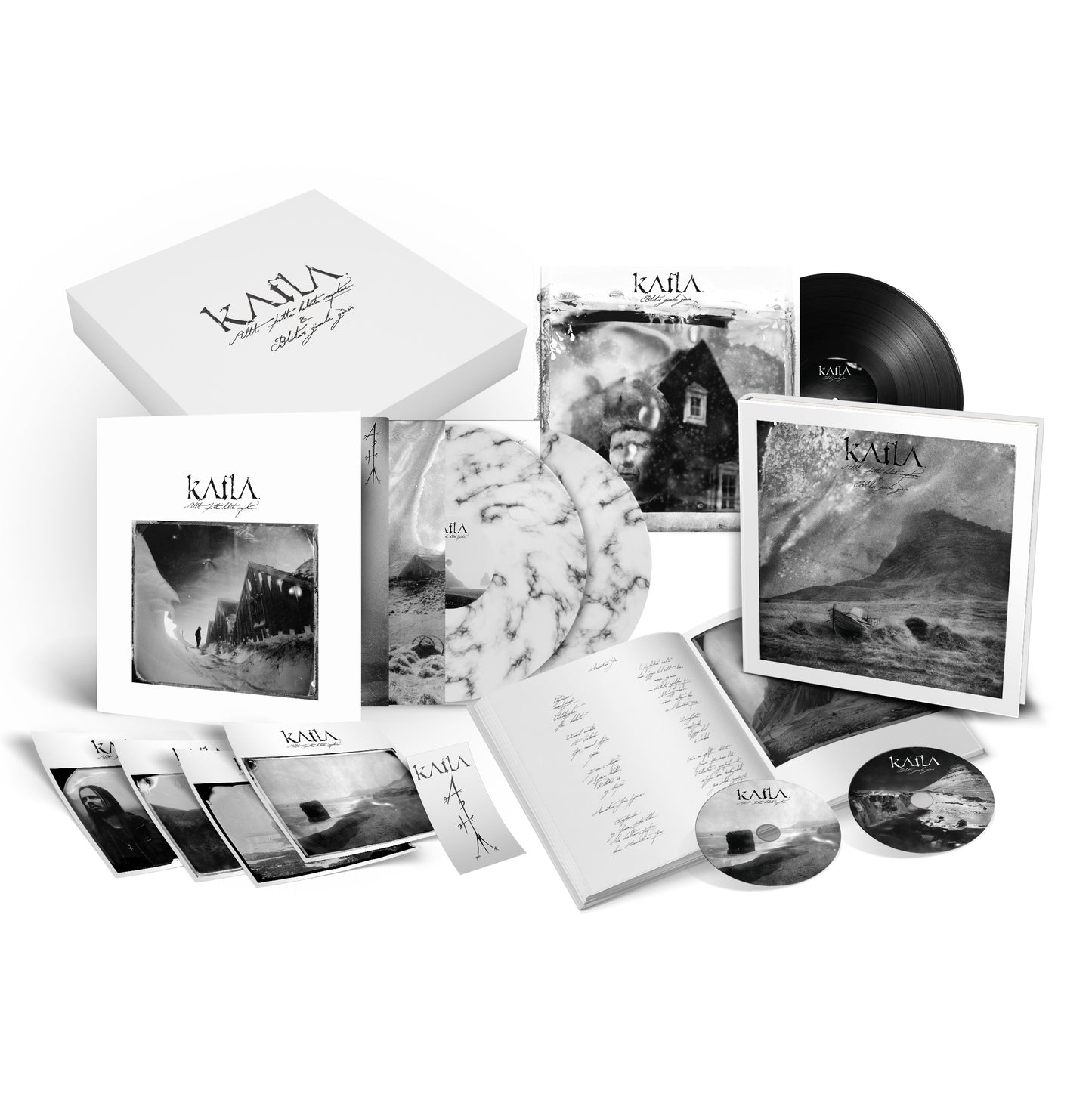 Katla - Allt þetta Helvítis Myrkur (Boxset / Bundle - Complete Box - White/Black Marble)