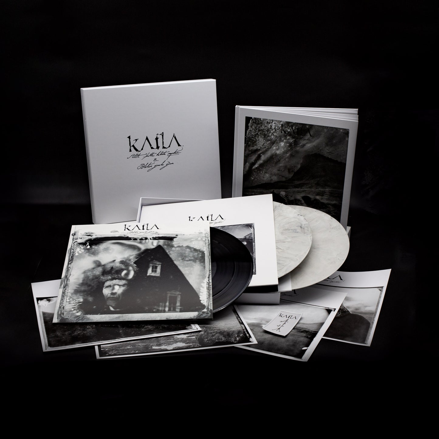 Katla - Allt þetta Helvítis Myrkur (Boxset / Bundle - Complete Box - White/Black Marble)