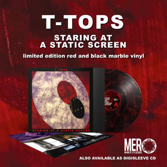 T-Tops - Staring At A Static Screen (Vinyl LP - Red/Black Marble)