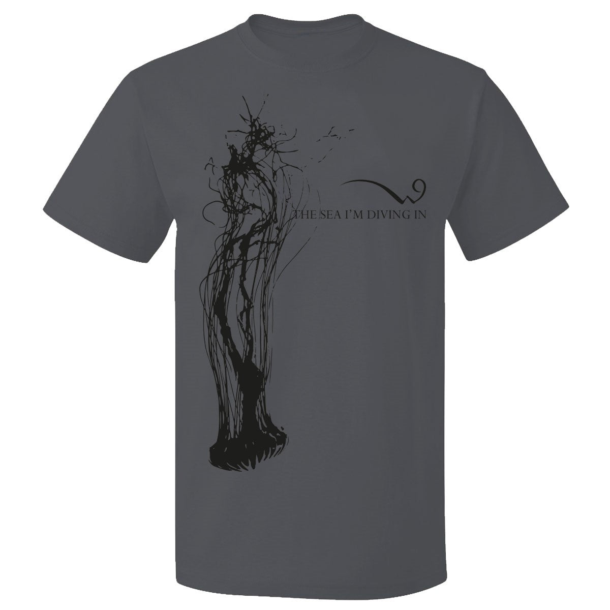 Neun Welten - The Sea I'm Diving In (T-Shirt - charcoal)