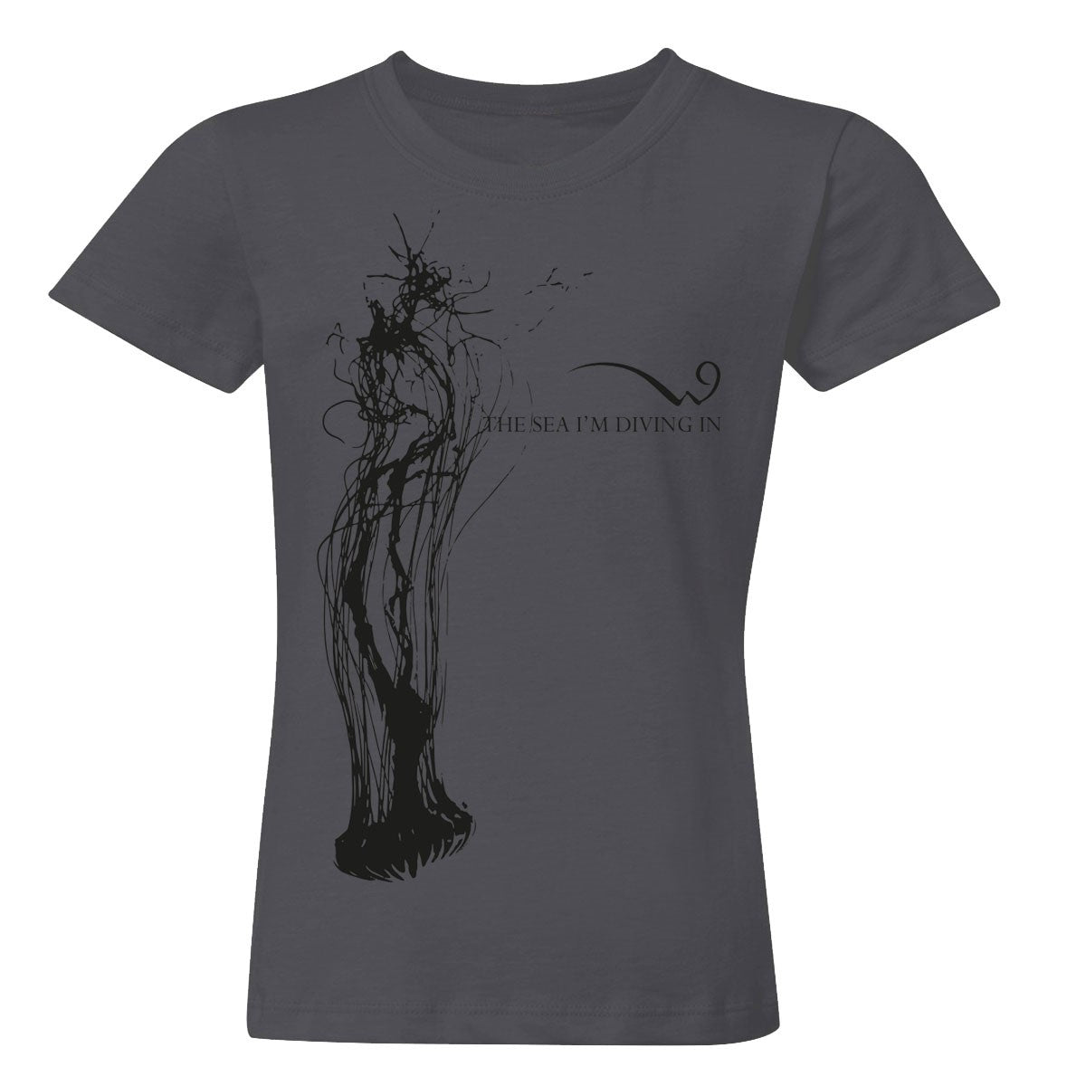 Neun Welten - The Sea I'm Diving In (Women’s Shirt - charcoal)