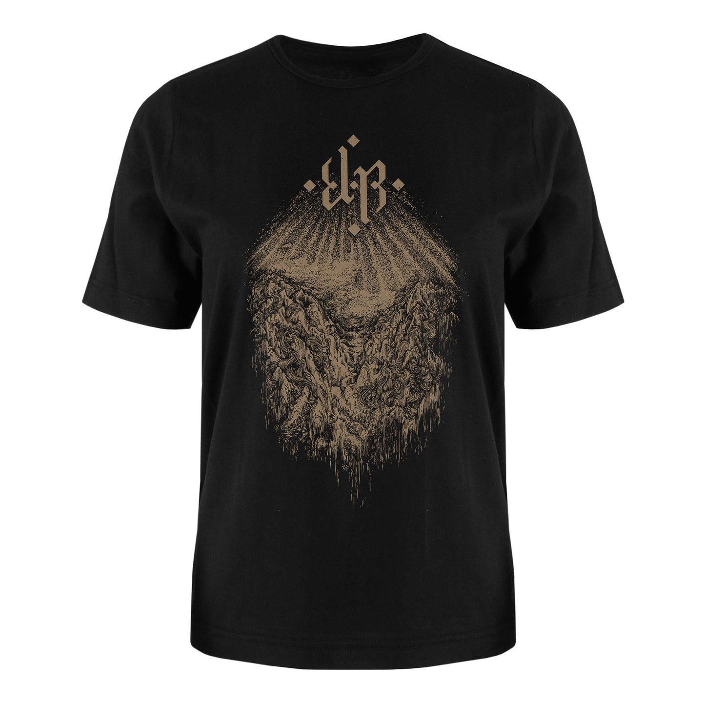 E-L-R - Above The Mountains There Is Light (T-Shirt - Black)