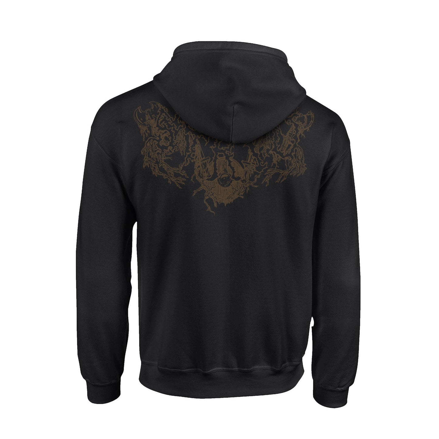 Strid - Logo Bronze (Sudadera con capucha y cremallera - Negra)