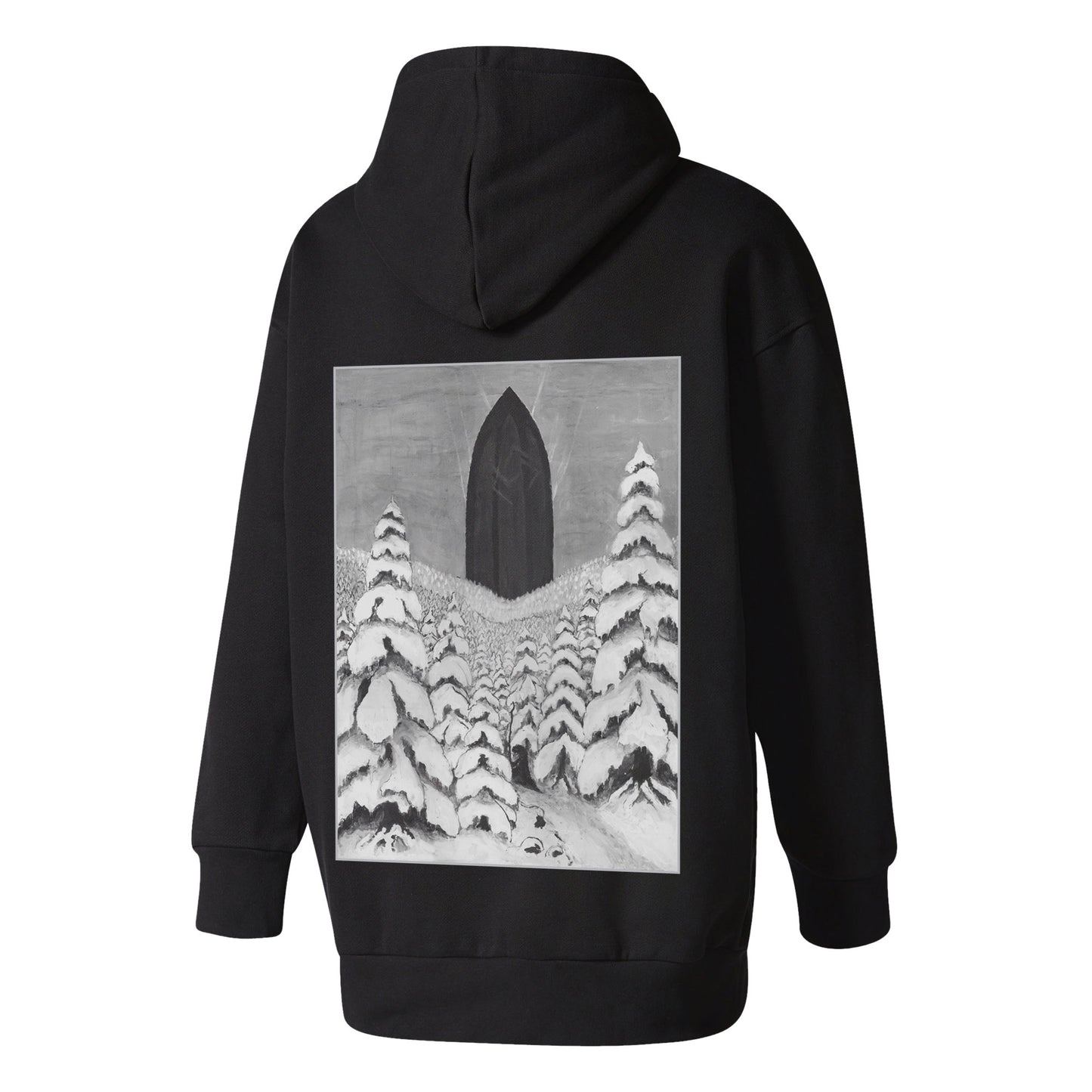 Paysage d'Hiver - Das Tor (Zip Hooded Sweater - S - black)