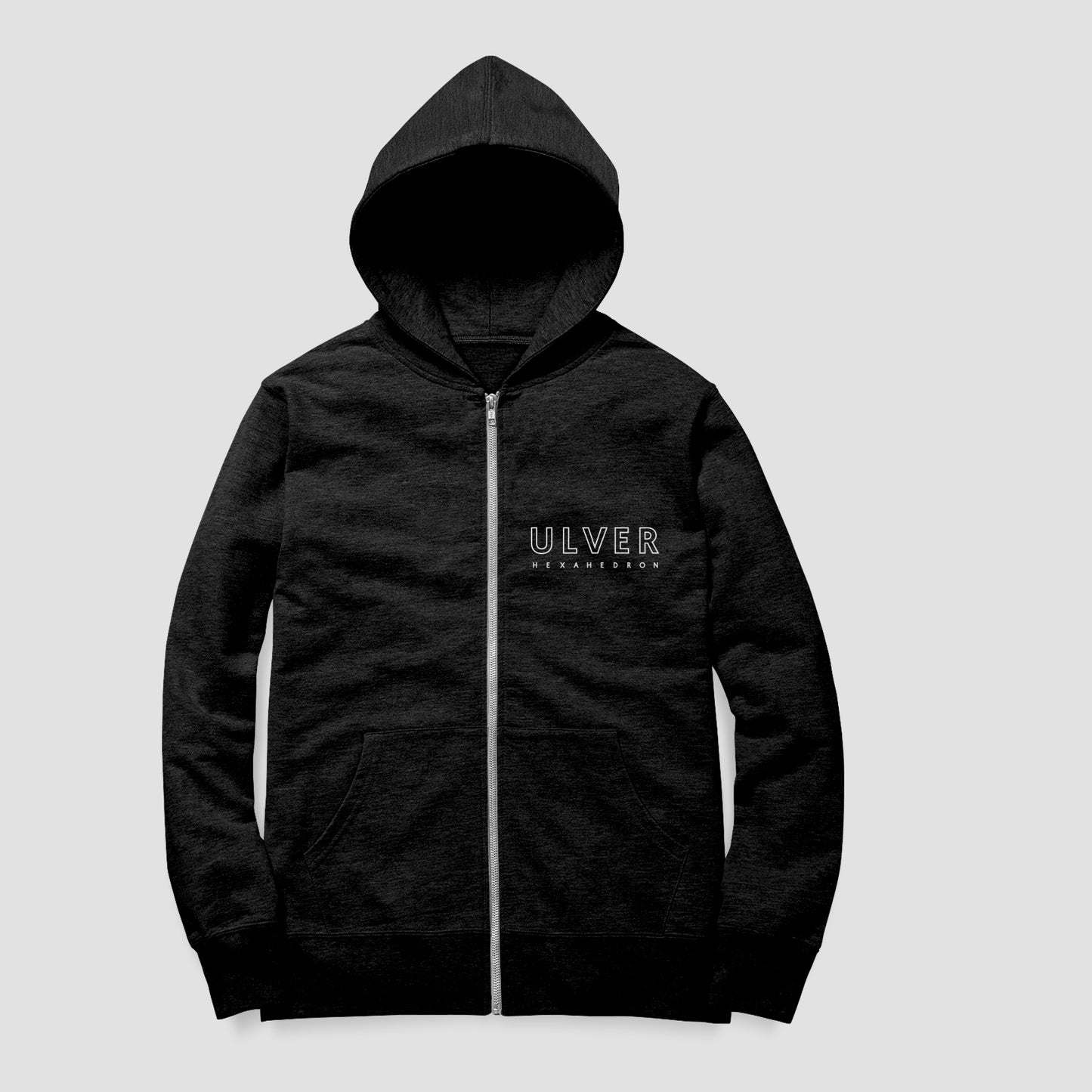 Ulver - Hexaedro (Sudadera con capucha y cremallera - Talla S - negra)