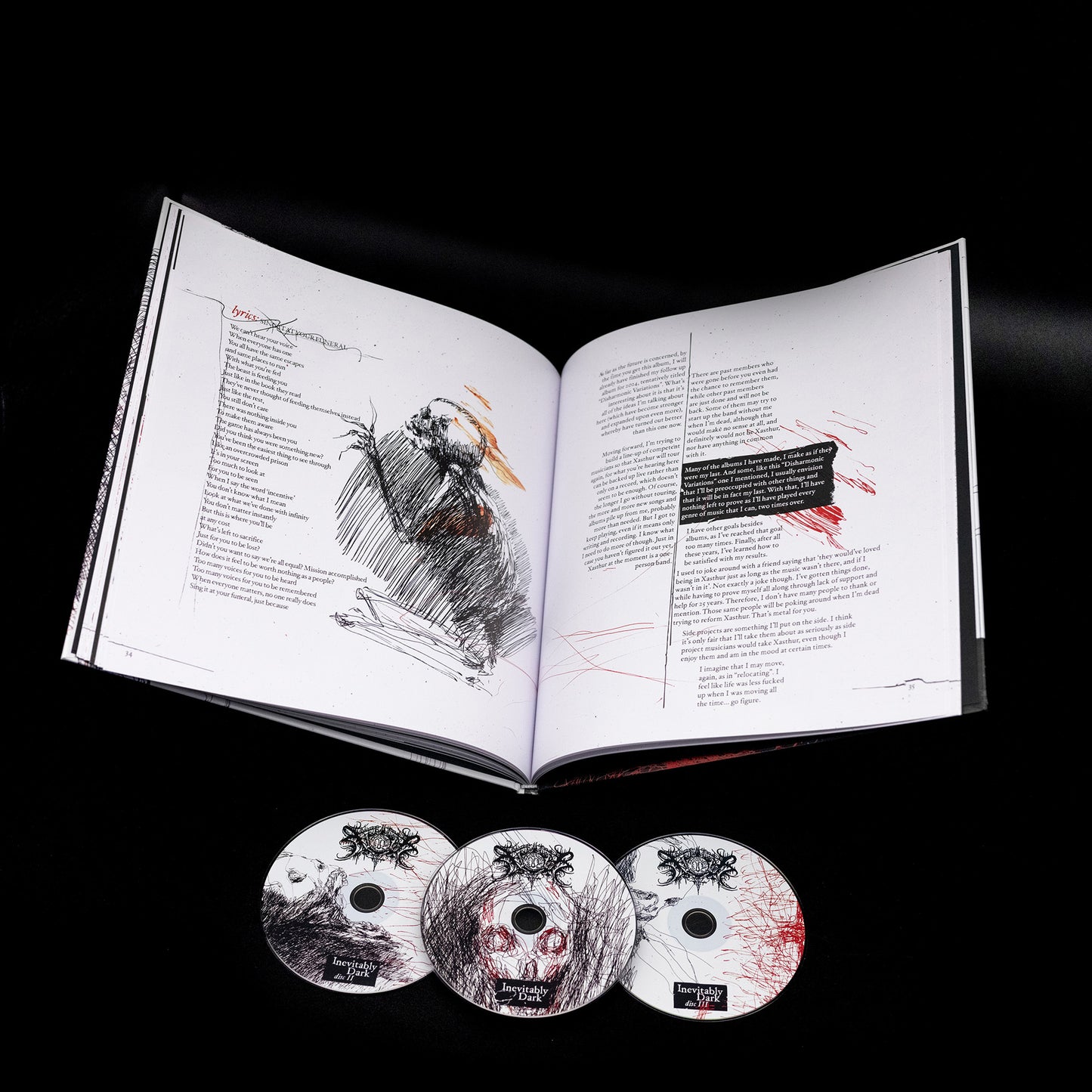 Xasthur - Inevitably Dark (Artbook 3-CD)