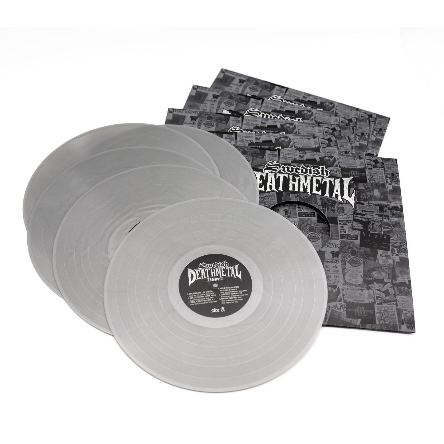 Varios artistas - Caja de vinilos de death metal sueco (conjunto/paquete - Caja de vinilo - Plateada)