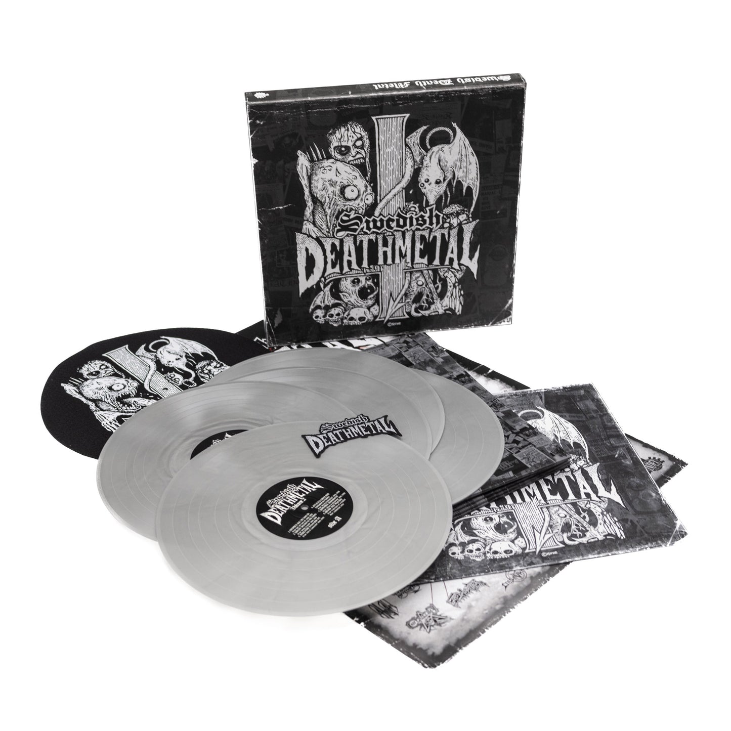 Varios artistas - Caja de vinilos de death metal sueco (conjunto/paquete - Caja de vinilo - Plateada)