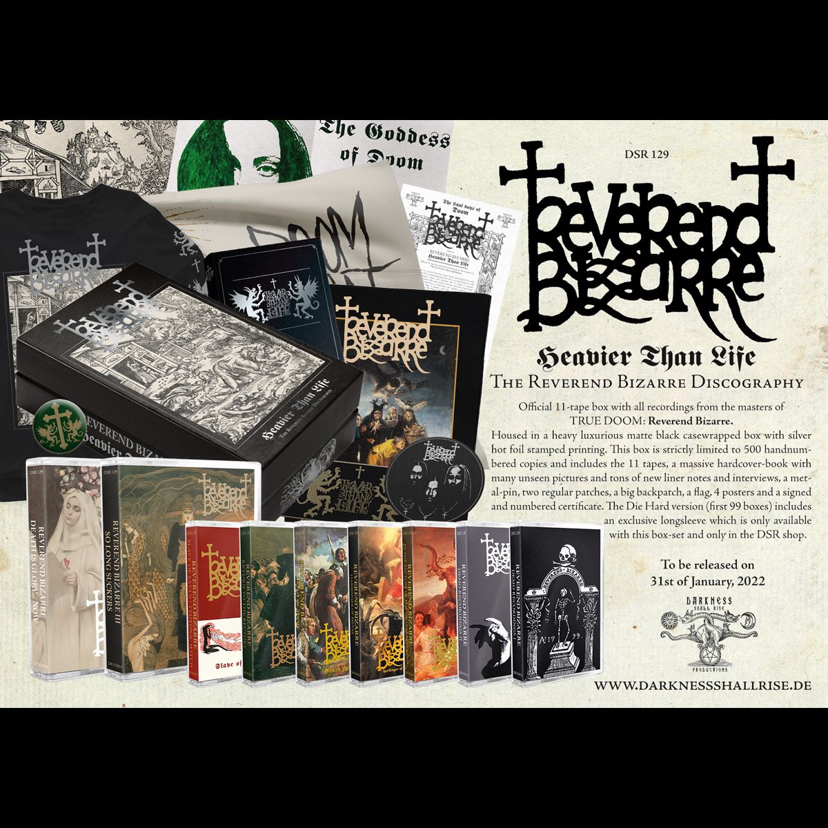 Reverend Bizarre - Heavier Than Life (MC Box)