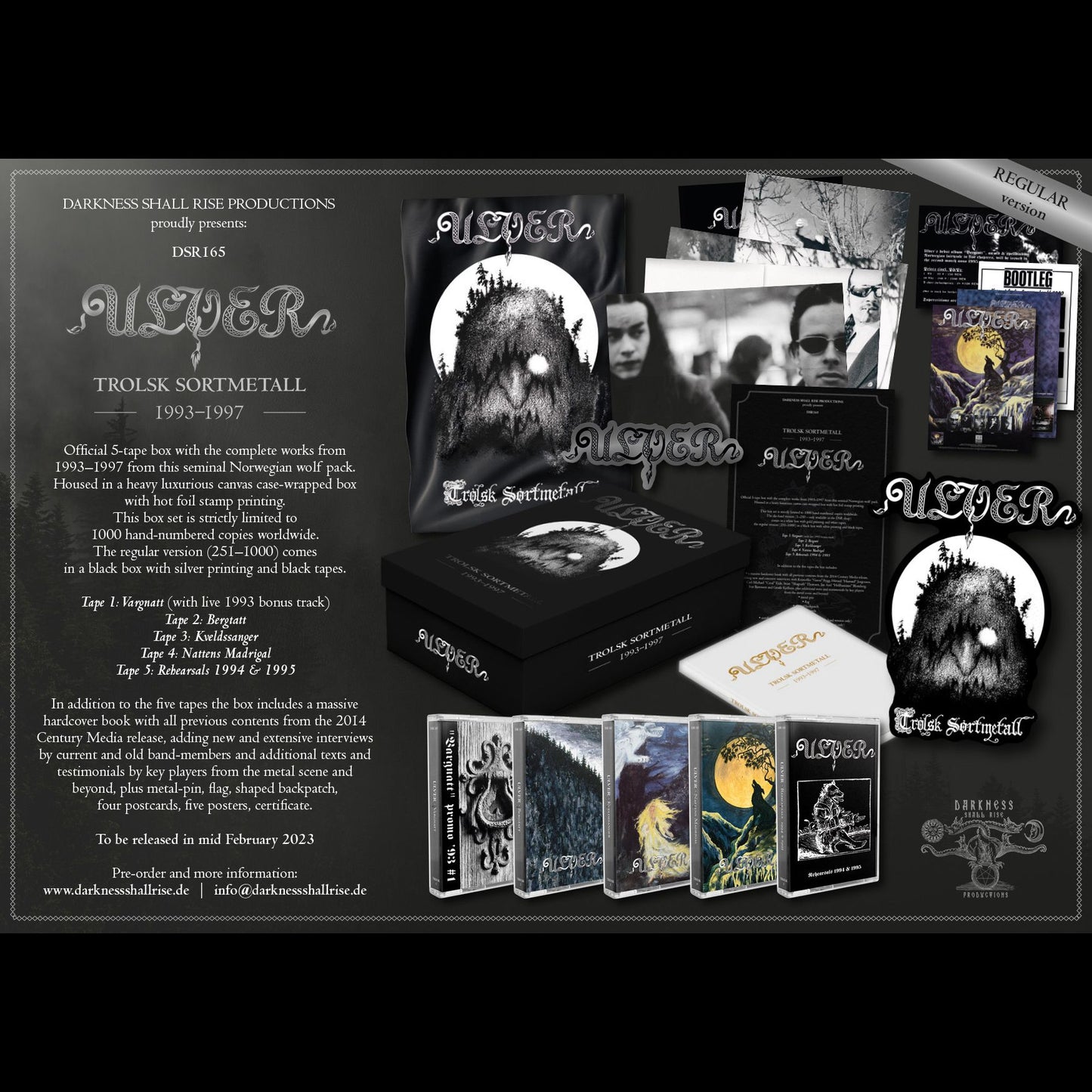 Ulver - Trolsk Sortmetall 1993-1997 (MC Box)