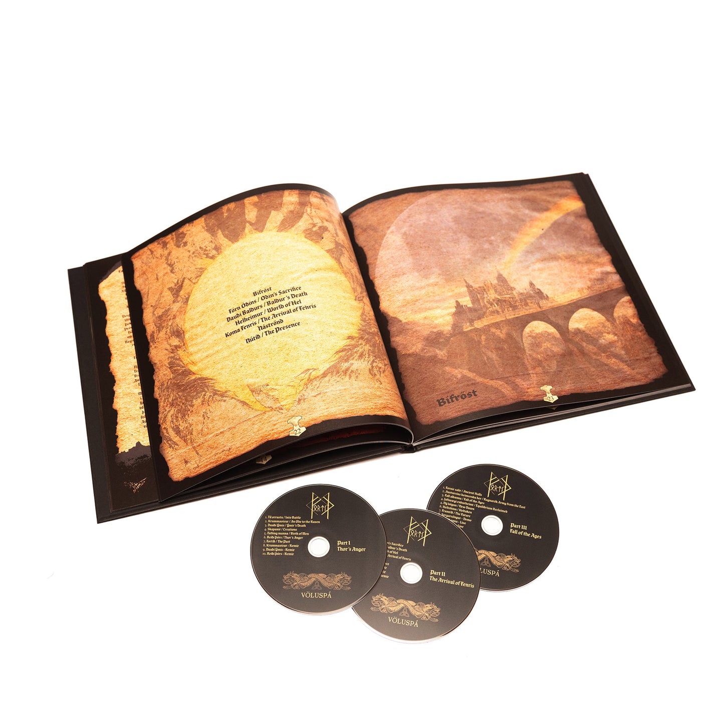 Fortíð - Völuspá (Libro de arte 3-CD)