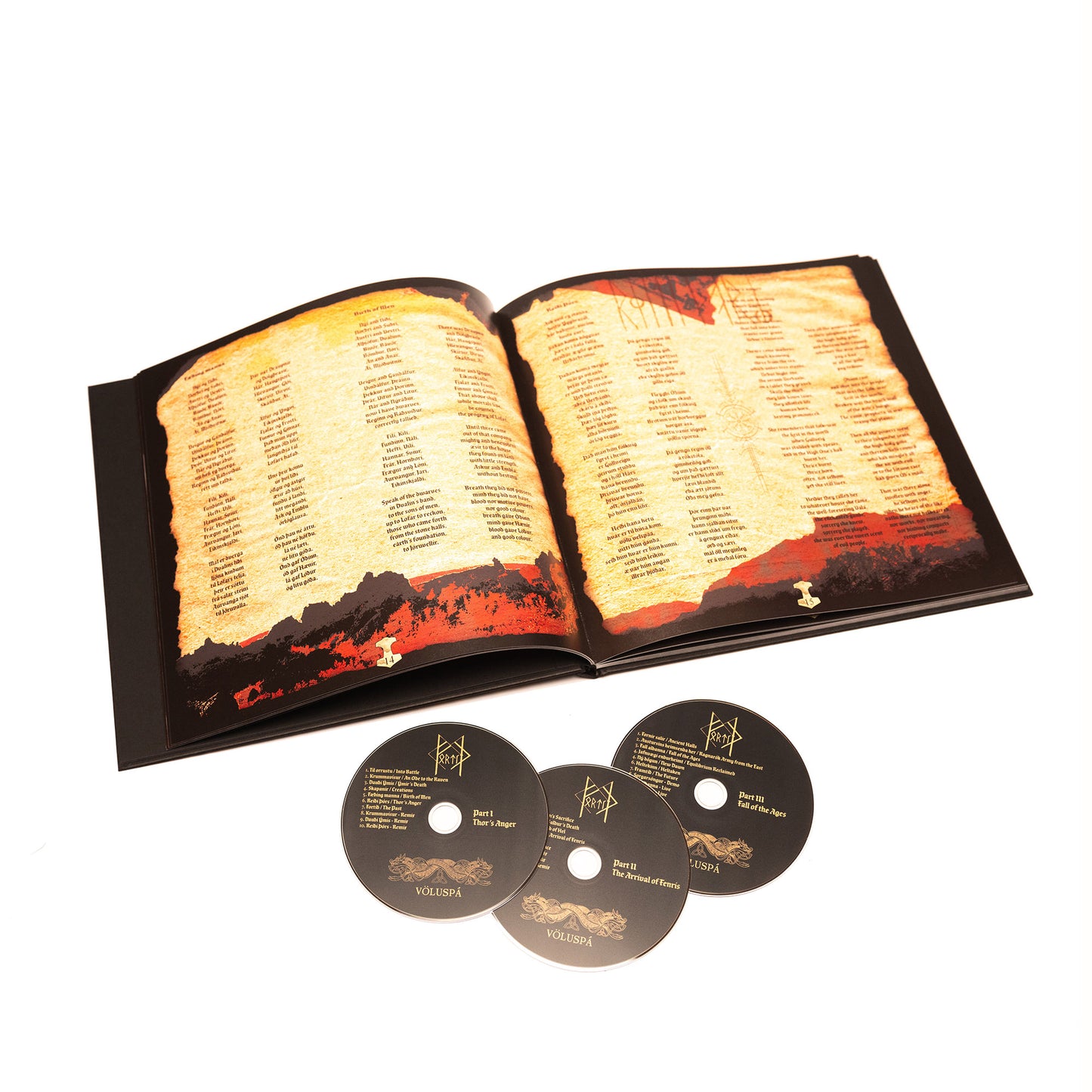 Fortíð - Völuspá (Libro de arte 3-CD)