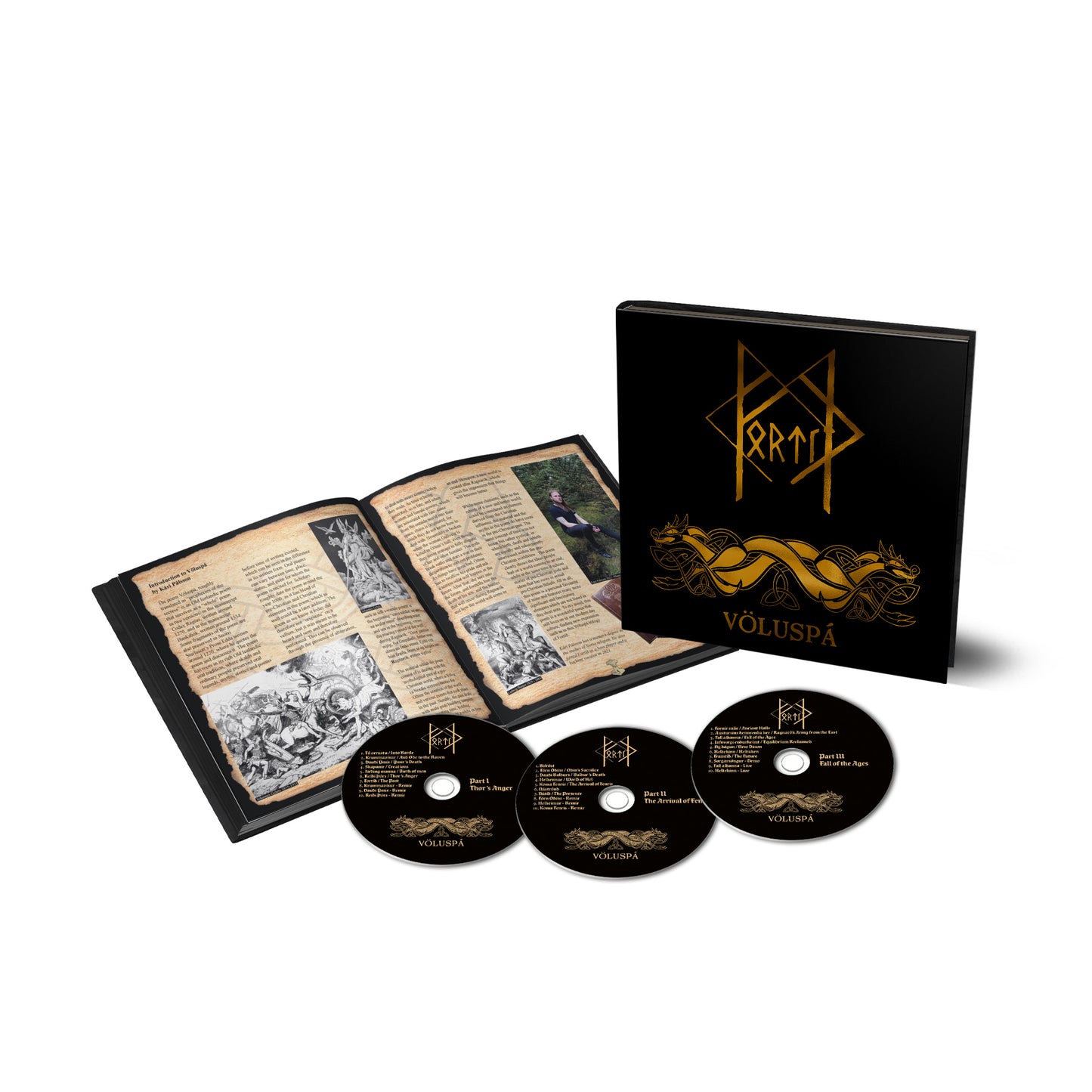 Fortíð - Völuspá (Libro de arte 3-CD)