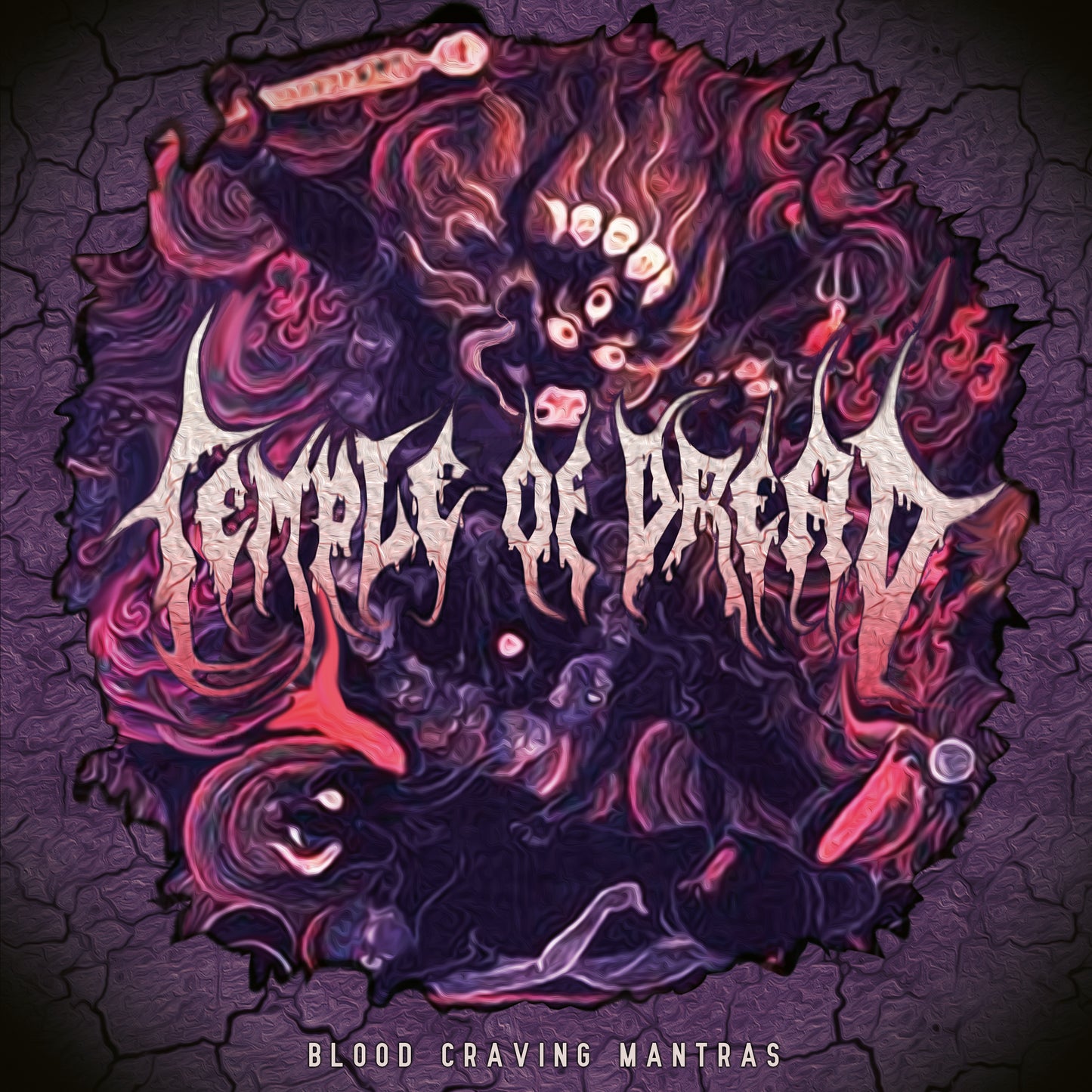 Temple Of Dread - Blood Craving Mantras (Vinyl LP - Red/Black Marble)