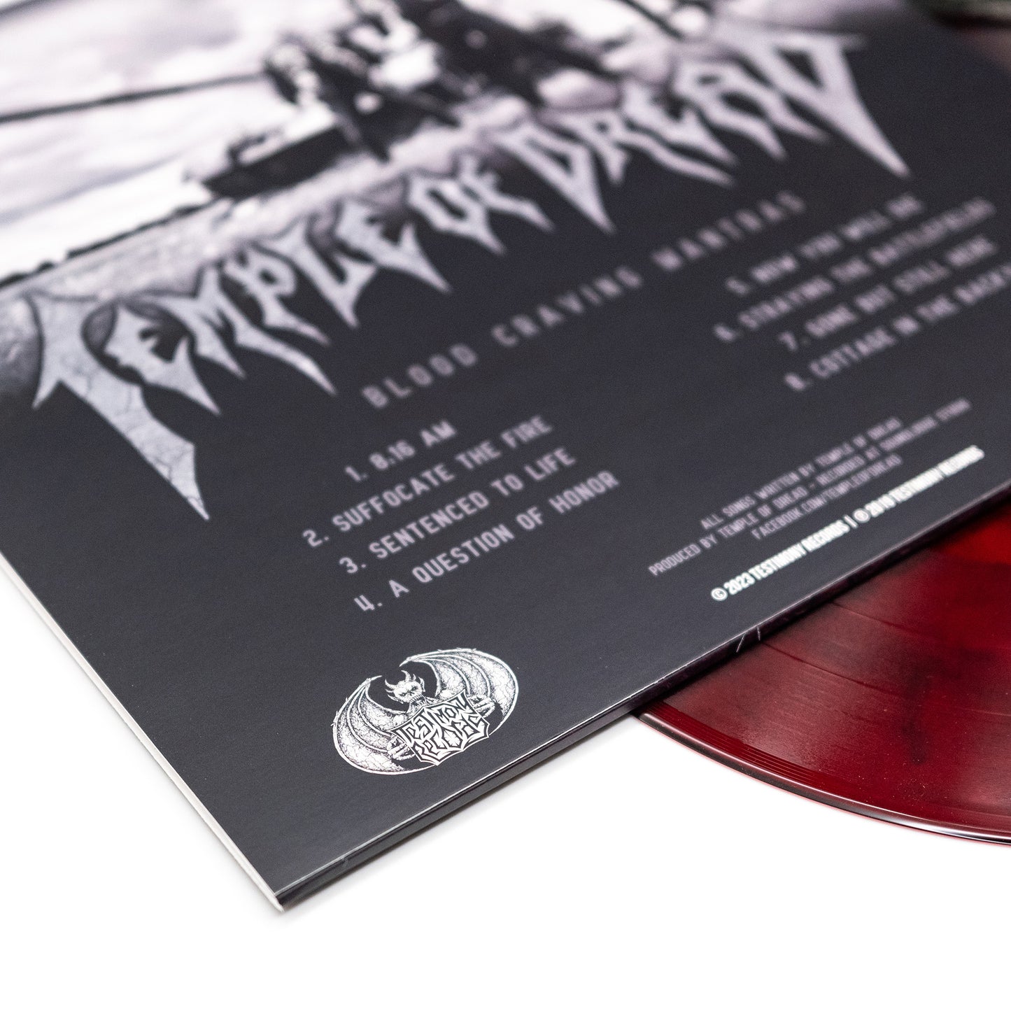 Temple Of Dread - Blood Craving Mantras (Vinyl LP - Red/Black Marble)