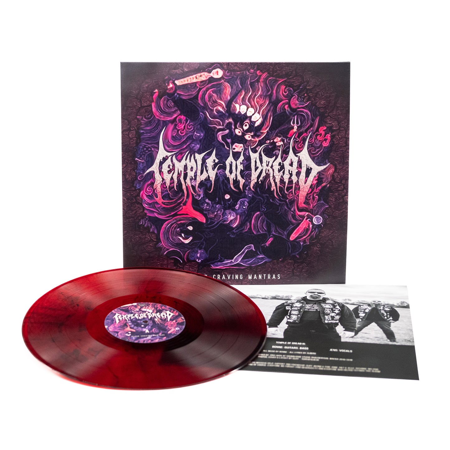 Temple Of Dread - Blood Craving Mantras (Vinyl LP - Red/Black Marble)