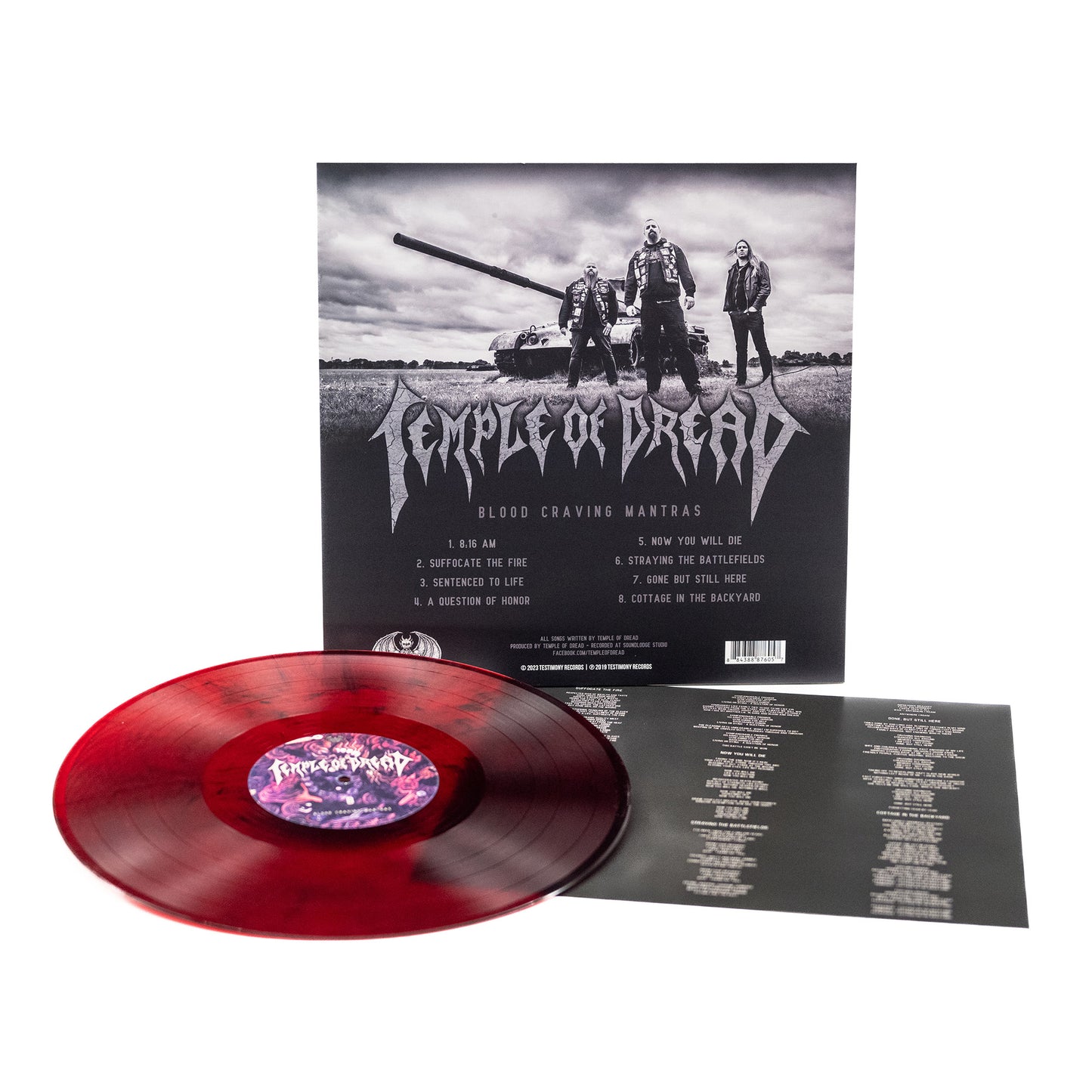 Temple Of Dread - Blood Craving Mantras (Vinyl LP - Red/Black Marble)