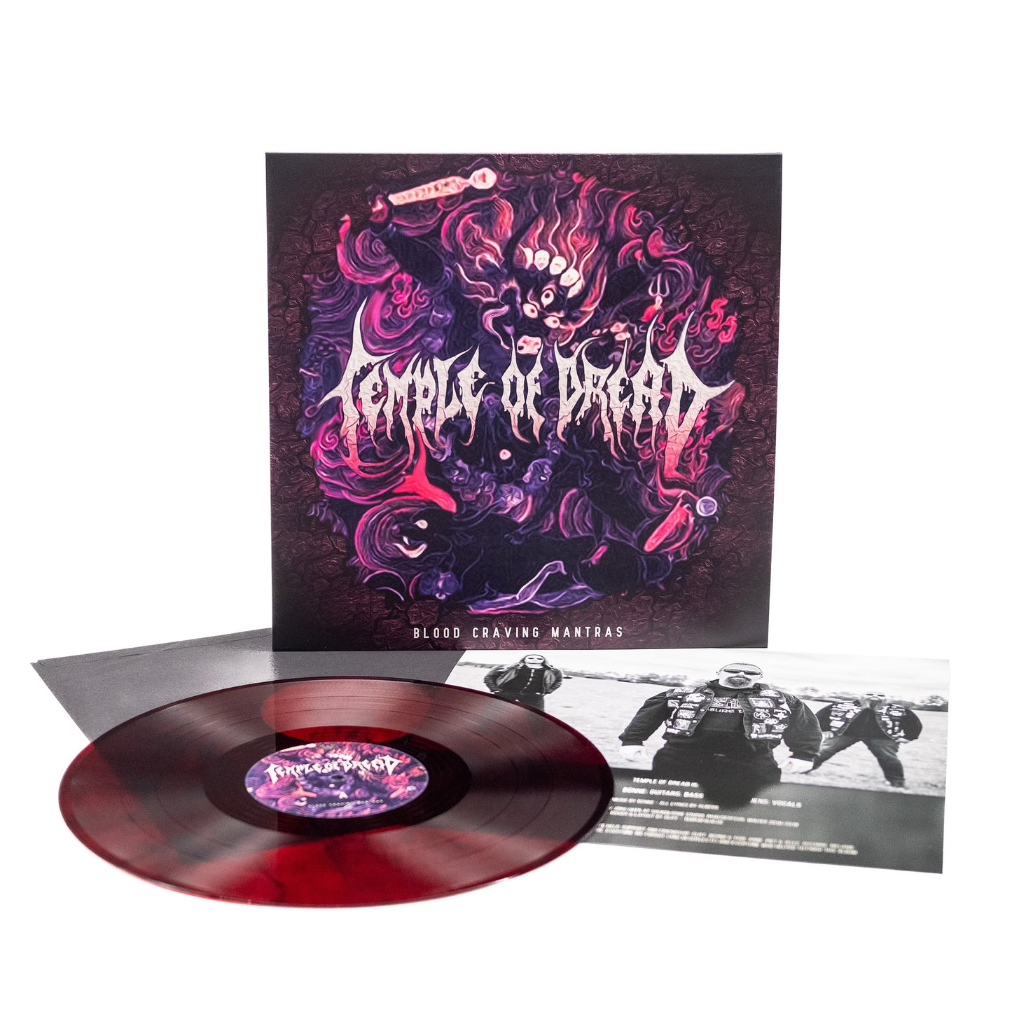 Temple Of Dread - Blood Craving Mantras (Vinyl LP - Red/Black Marble)
