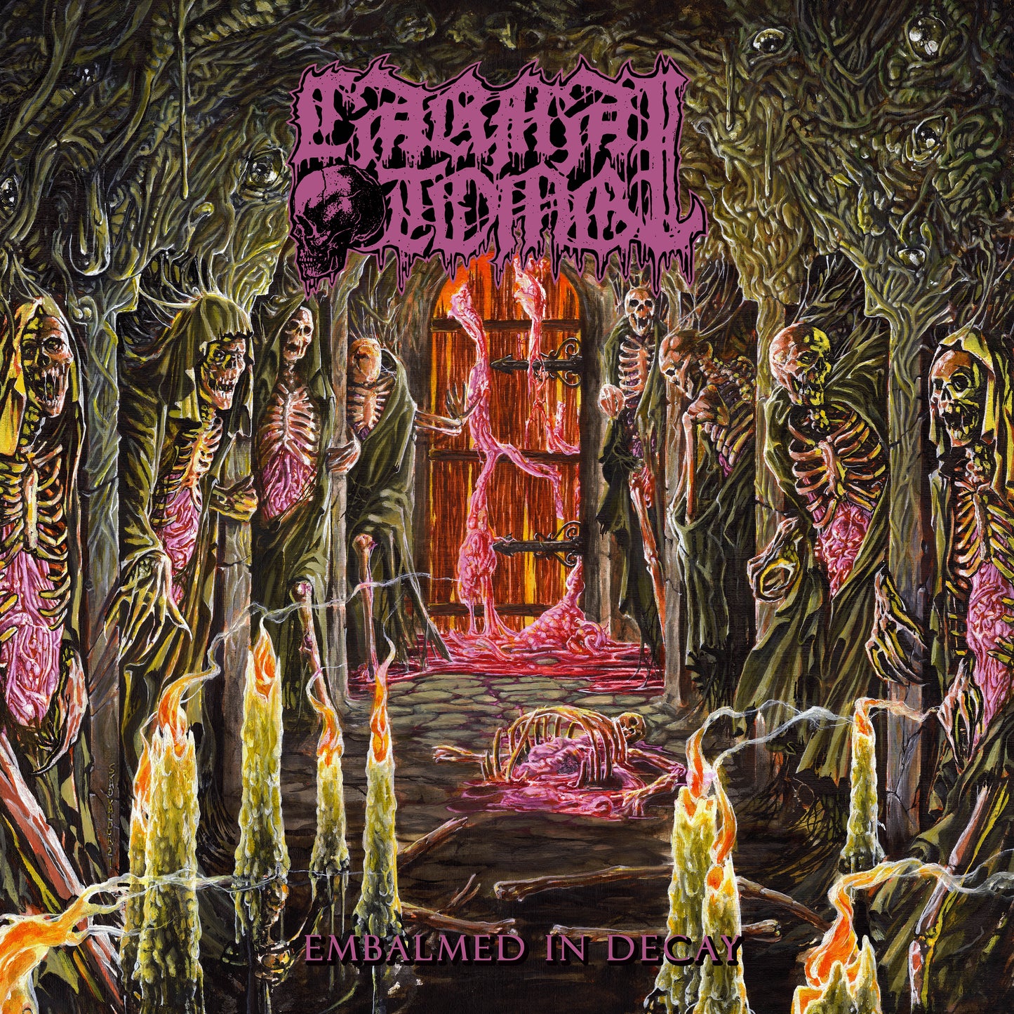 Carnal Tomb - Embalmed In Decay (MC - White)