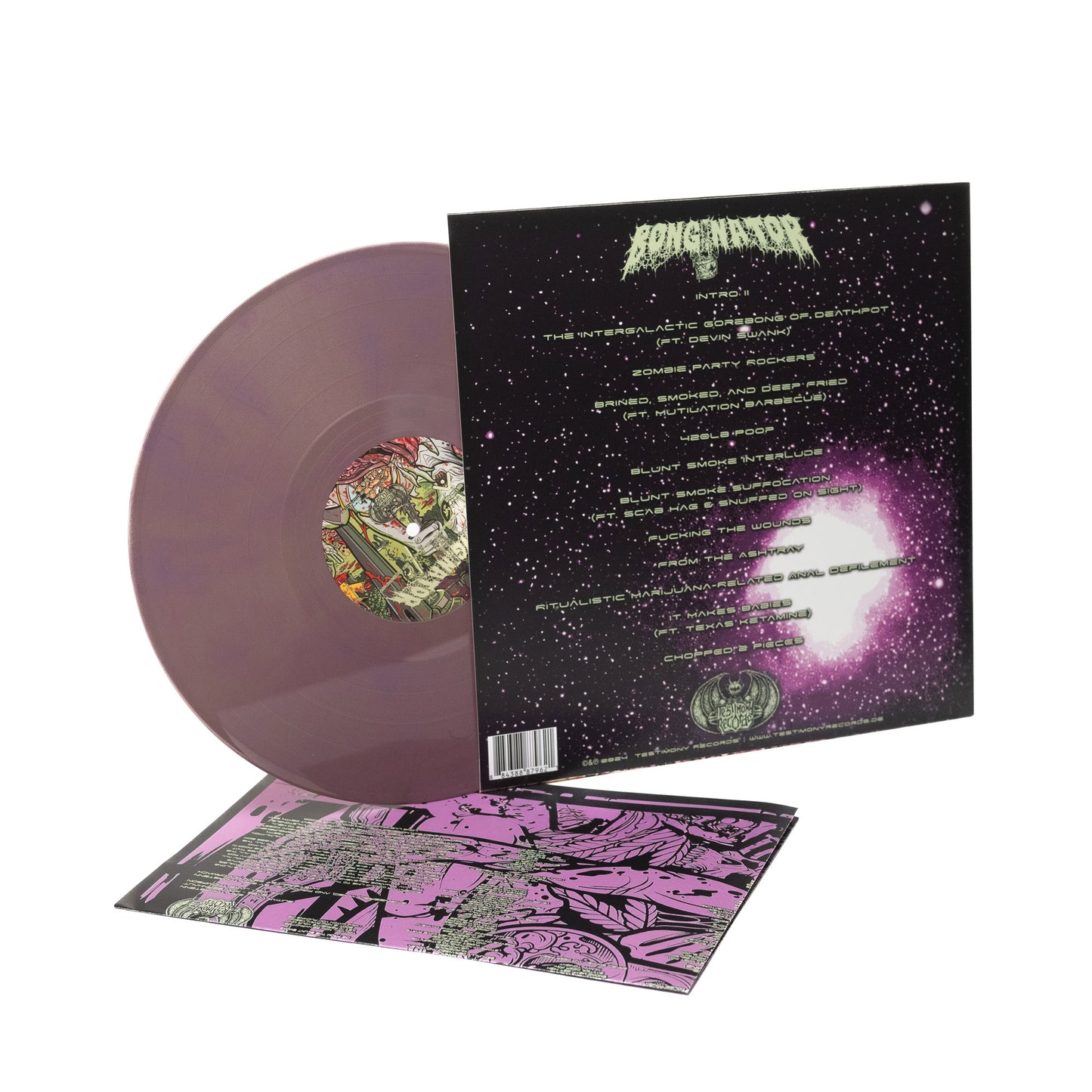 Bonginator - The Intergalactic Gorebong Of Deathpot (Vinyl LP - solid gold / solid purple marble)