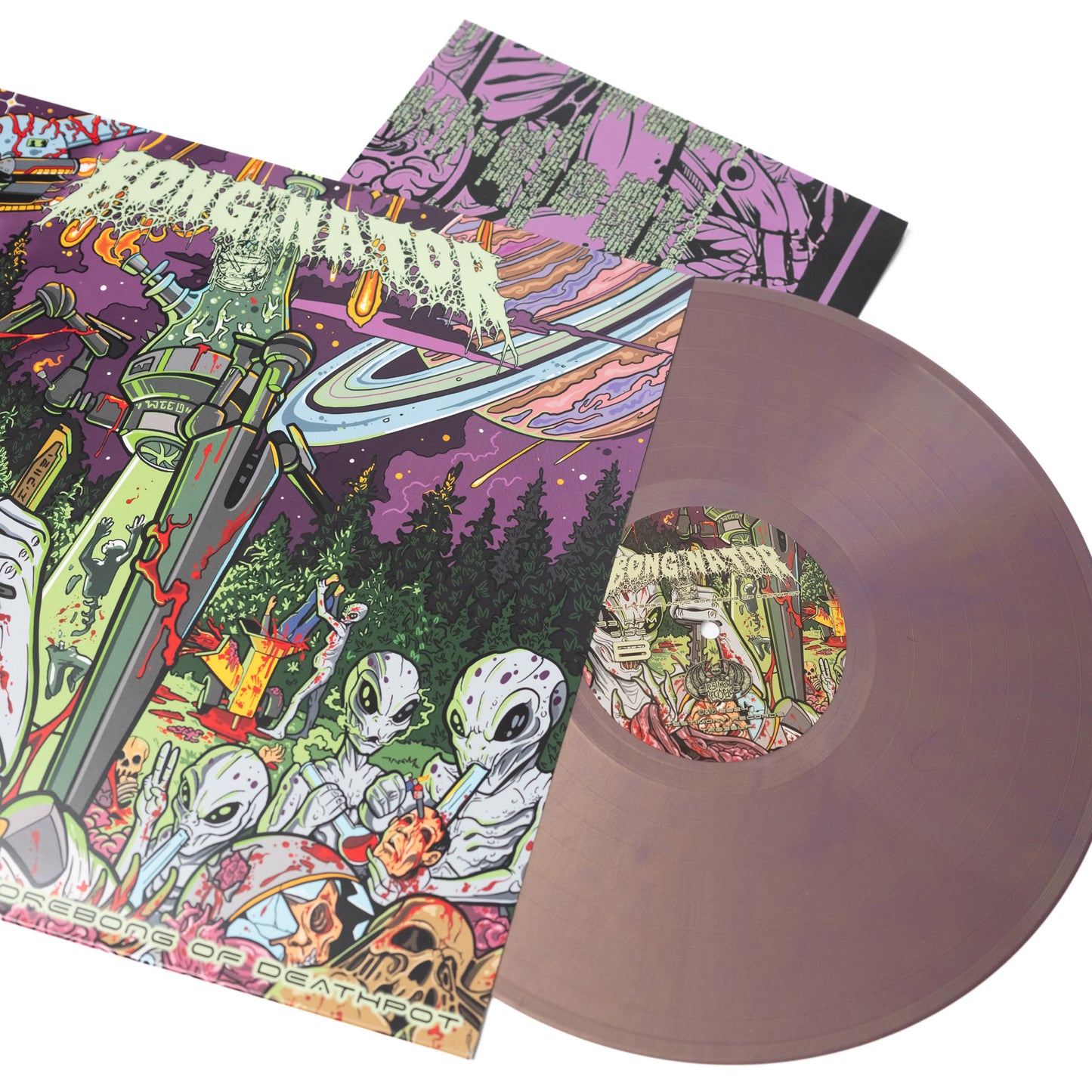 Bonginator - The Intergalactic Gorebong Of Deathpot (Vinyl LP - solid gold / solid purple marble)