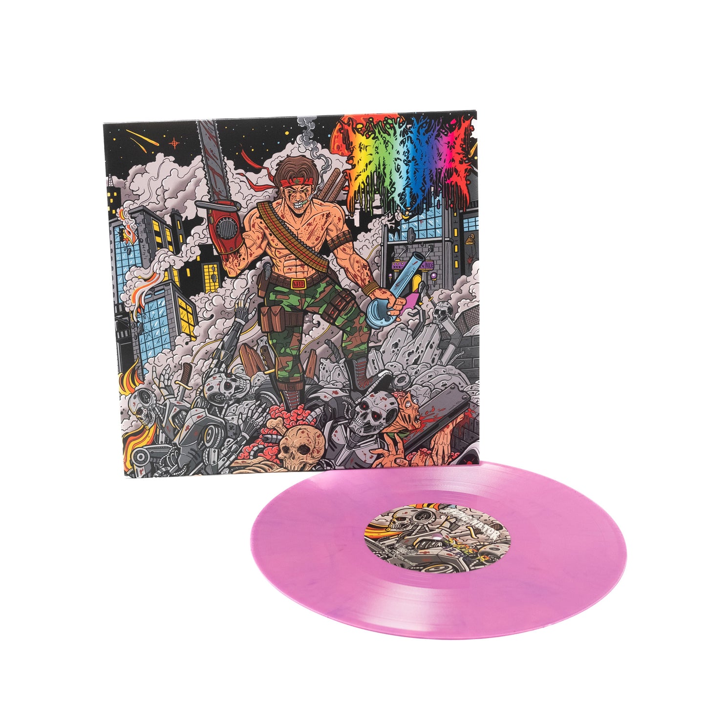 Bonginator – The 1986 Doink City Massacre (Vinyl 10" – durchgehend rosa / durchgehend lila Marmor)