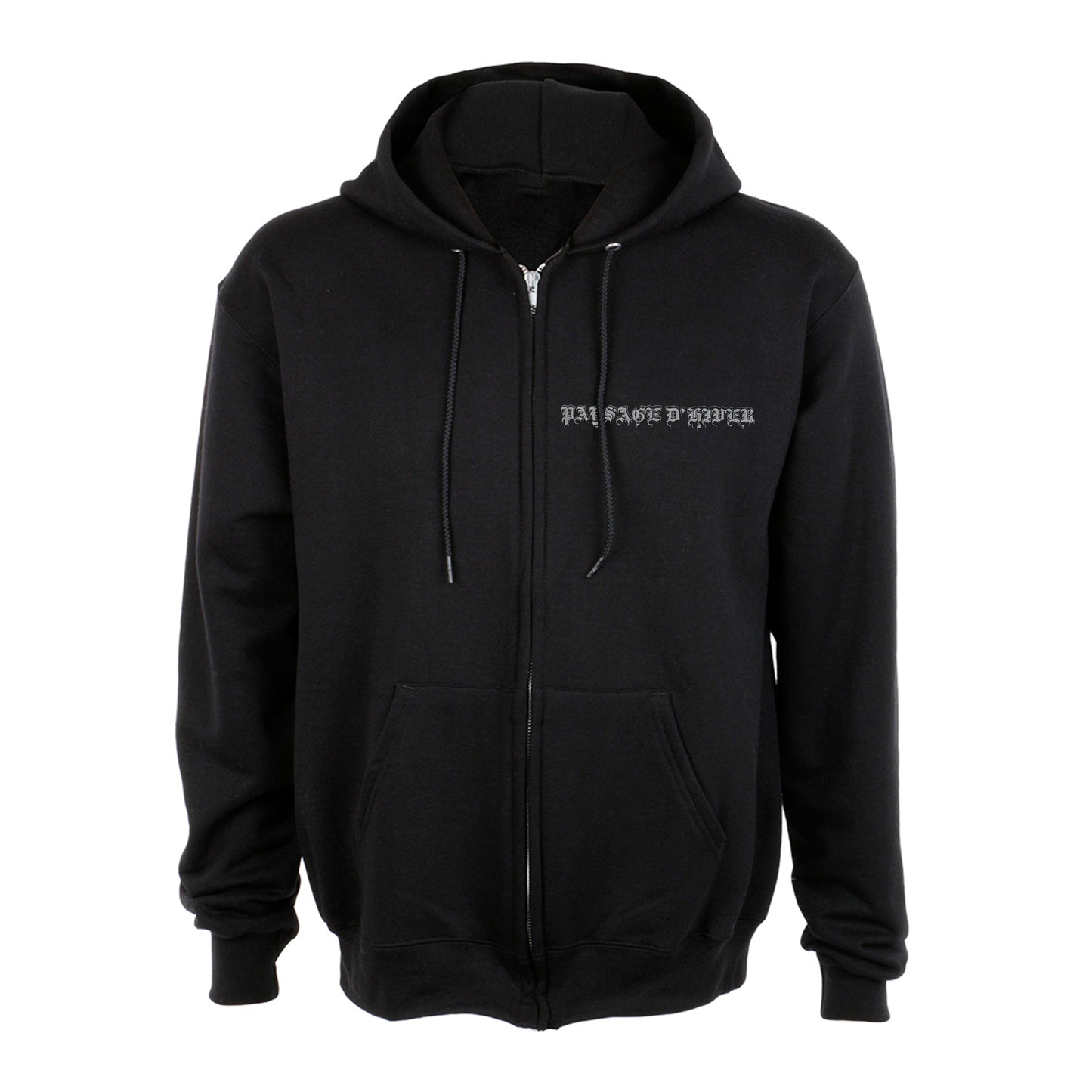 Paysage d’Hiver - Die Berge (Zip Hooded Sweater - black)