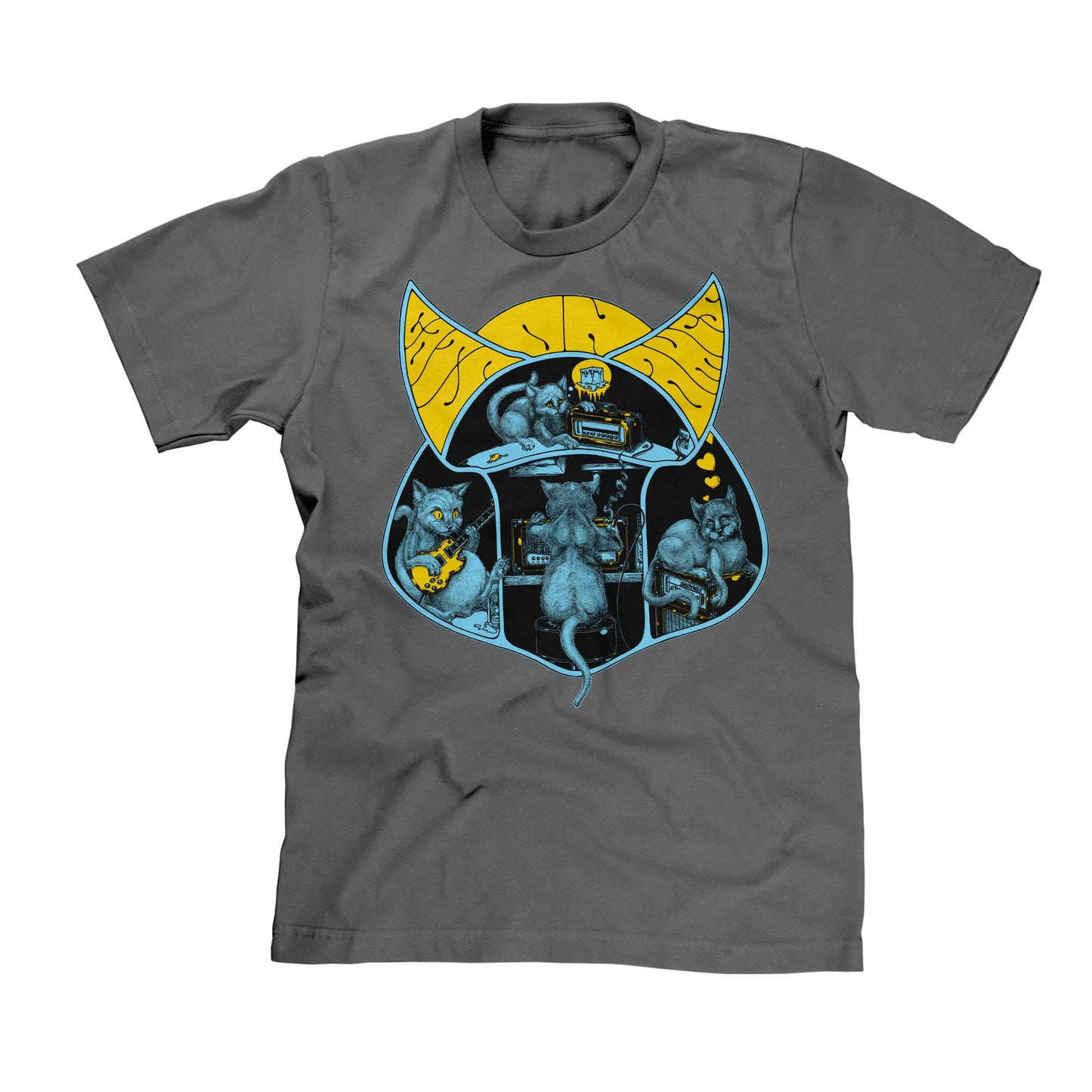 Cats On Amps - CatAmpFever (T-Shirt - Charcoal)