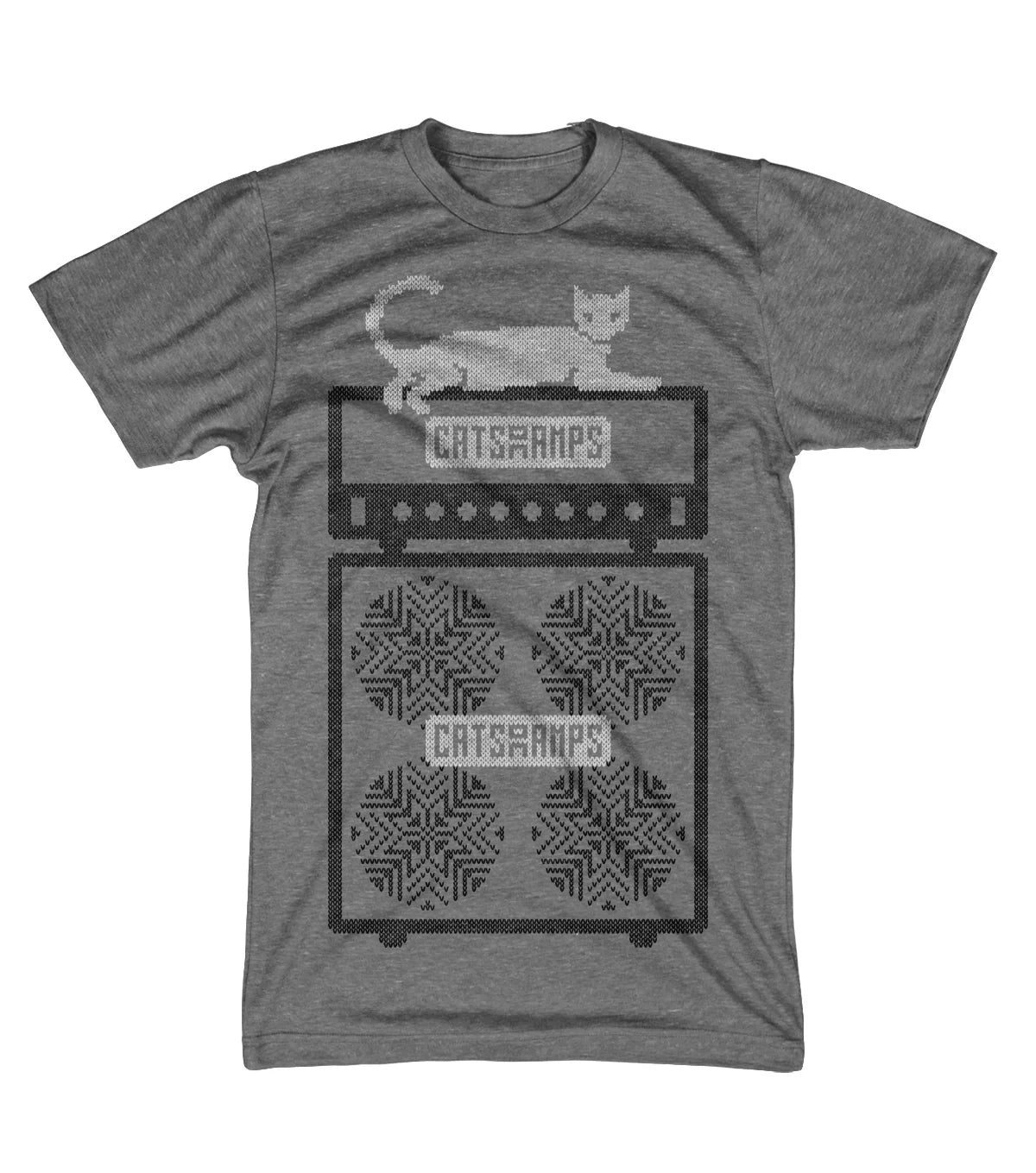 Cats On Amps - Ugly (Camiseta - Gris Jaspeado)