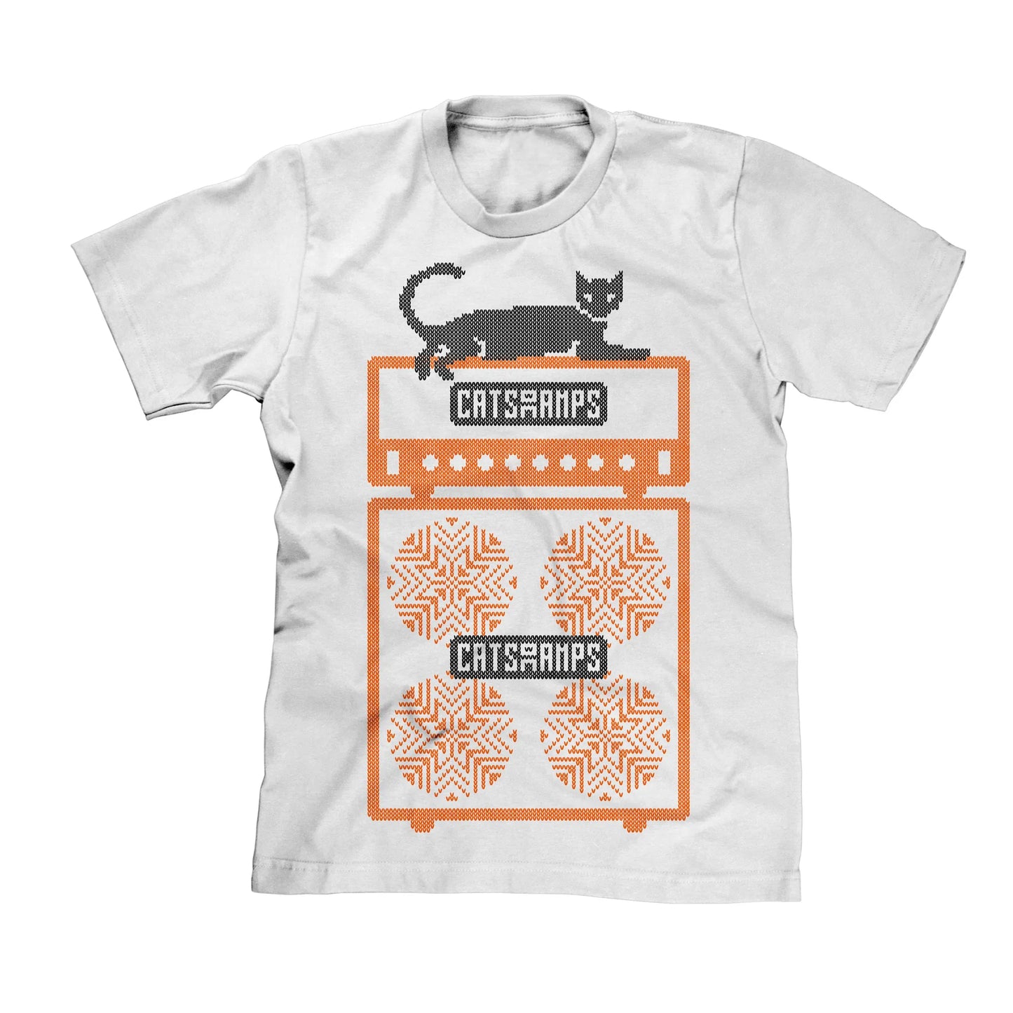Cats On Amps - Ugly (T-Shirt - White)