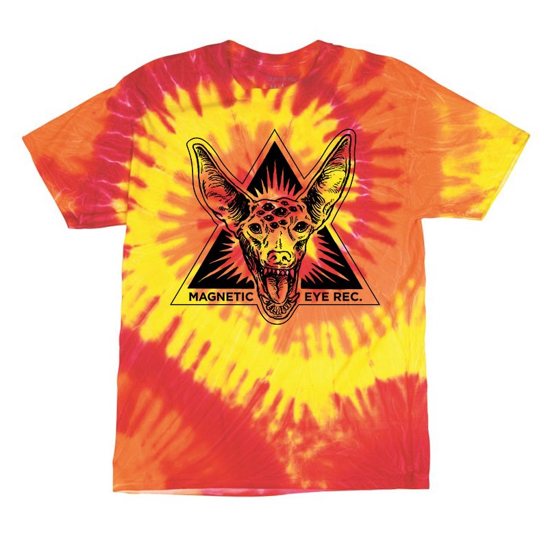 Magnetic Eye Records - Kiki Head Inferno (Camiseta con efecto tie-dye)
