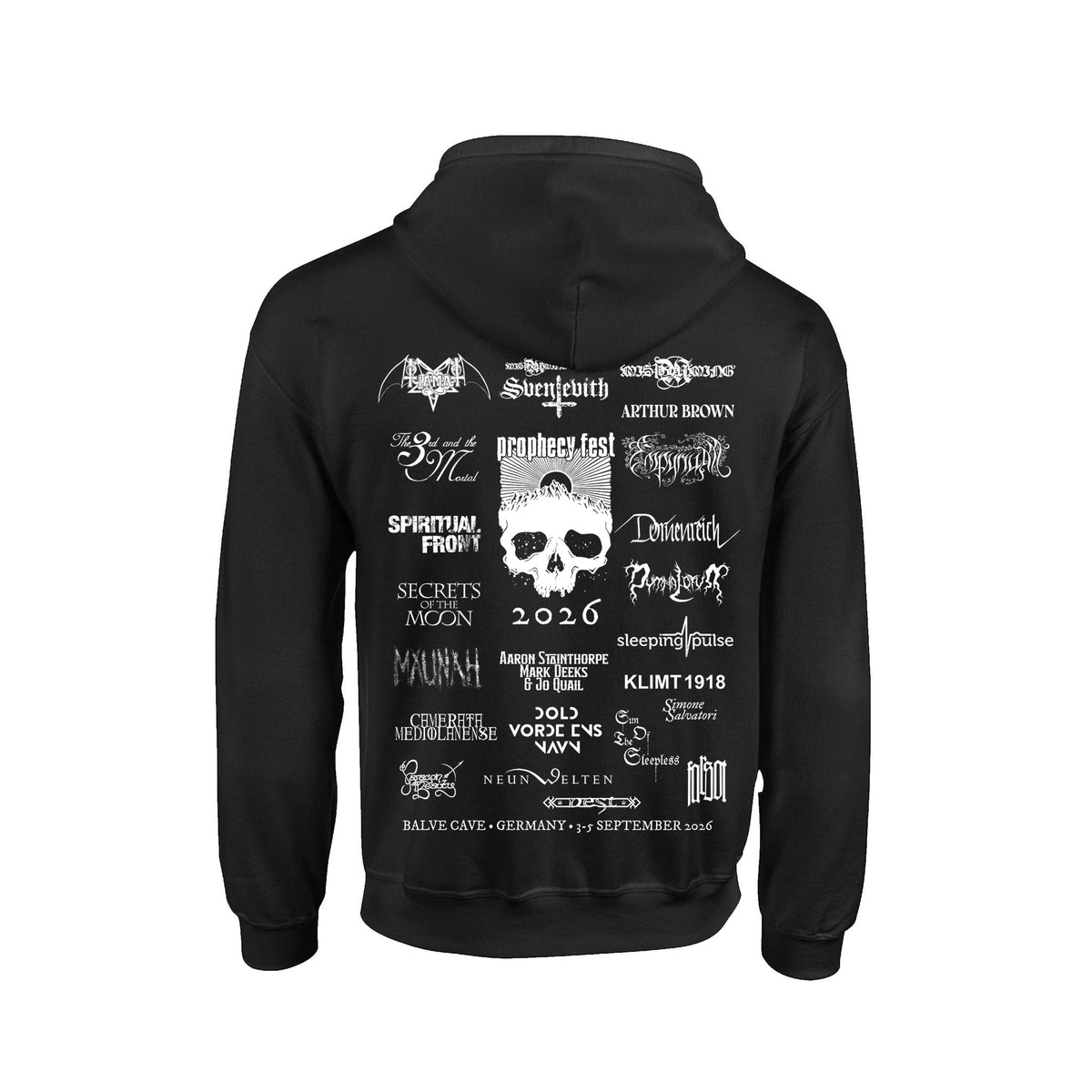 Prophecy Fest - Prophecy Fest 2026 (Zip Hooded Sweater - black)