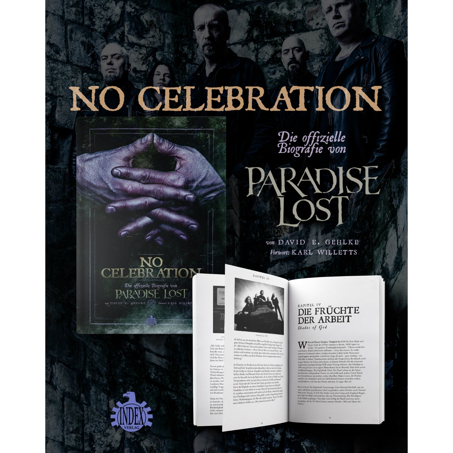 David E. Gehlke – No Celebration – Die offizielle Biografie von Paradise Lost (Buch Deutsch)
