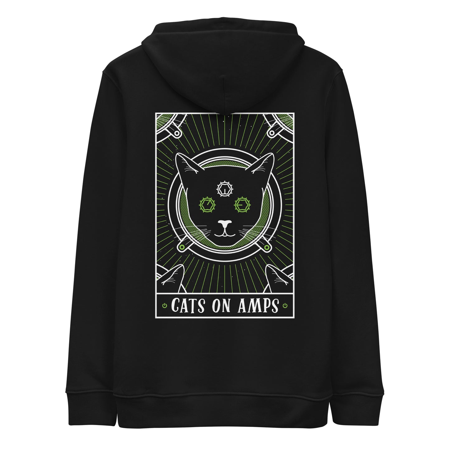 CATS ON AMPS - Cat Tarot - Unisex Essential Eco Hoodie