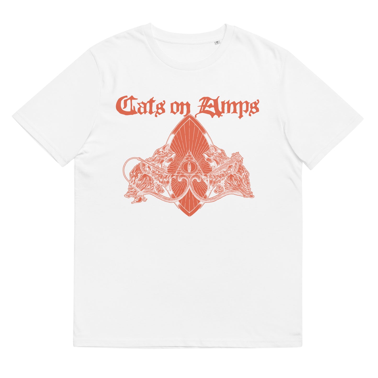 CATS ON AMPS - Cat Doctrine - Unisex Organic Cotton T-Shirt