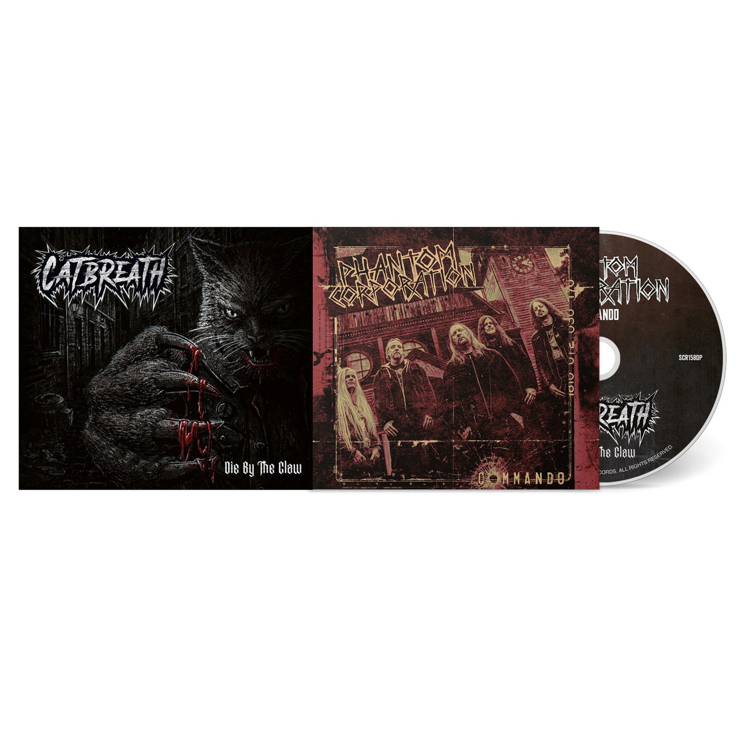 Phantom Corporation / Catbreath - Commando / Die By The Claw (CD Digipak)