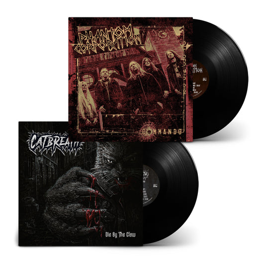 Phantom Corporation / Catbreath - Commando / Die By The Claw (Vinyl LP - Black)