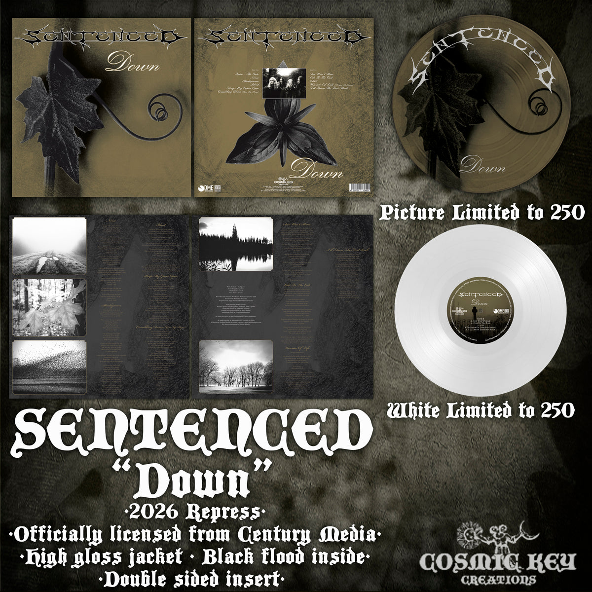 Sentenced - Down (Vinyl LP - White)