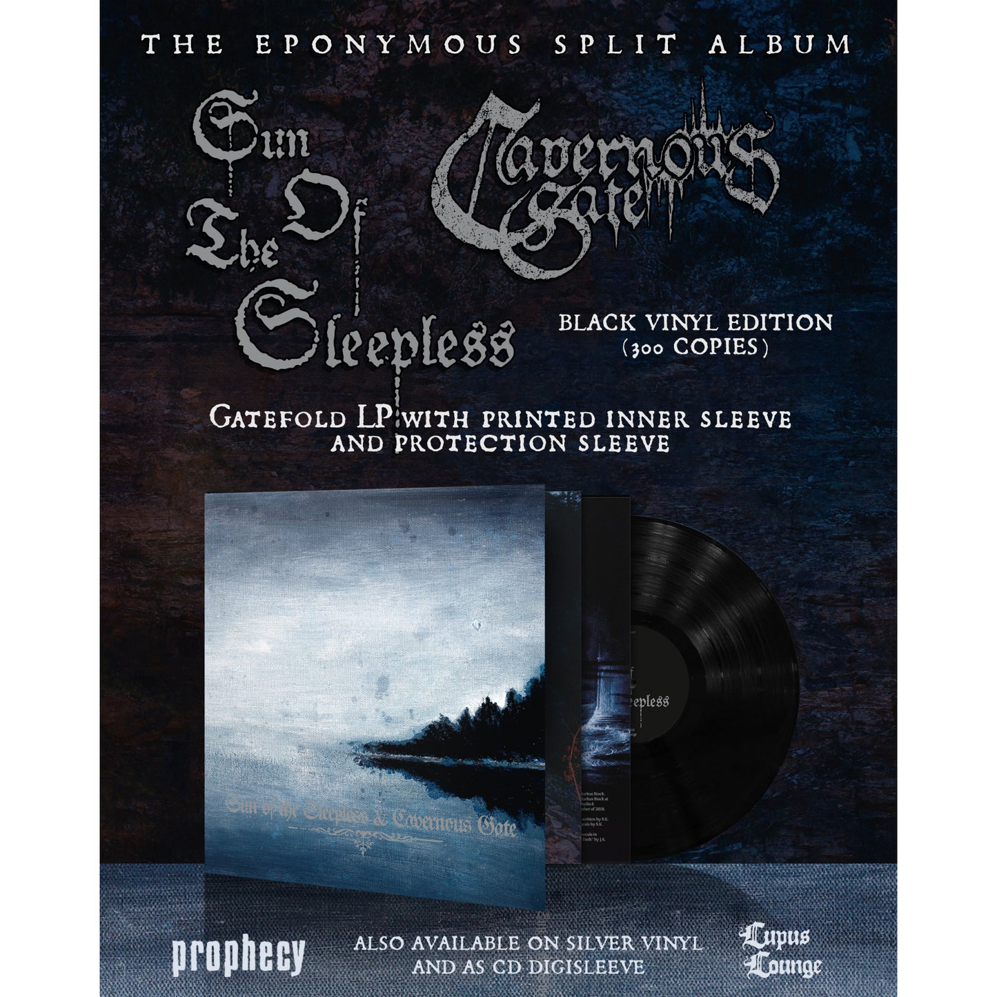 Sun Of The Sleepless - Sun Of The Sleepless / Cavernous Gate (Vinyl Gatefold LP - Black)