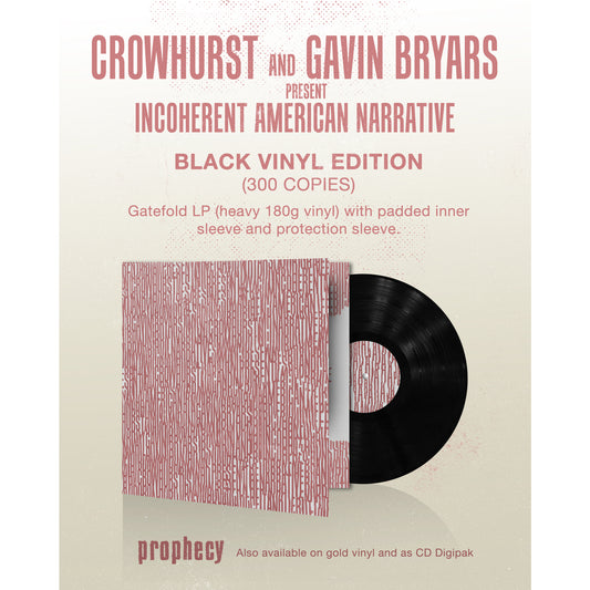 Crowhurst - Crowhurst and Gavin Bryars present Incoherent American Narrative (Vinyl Gatefold LP)