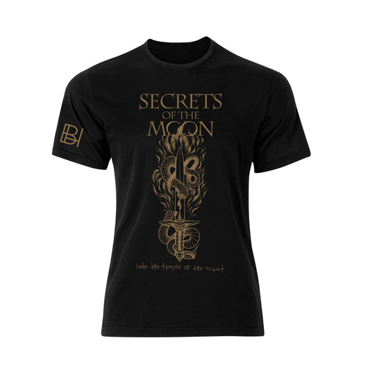 Secretos de la Luna - En el Templo de la Noche (Camiseta de mujer - Negra)