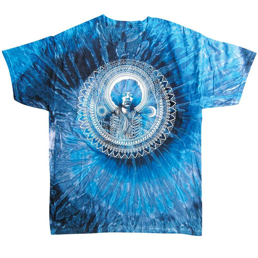 Magnetic Eye - Jimi Hendrix (Apparel Men T-Shirt - T-Shirt - blue tie-dye)