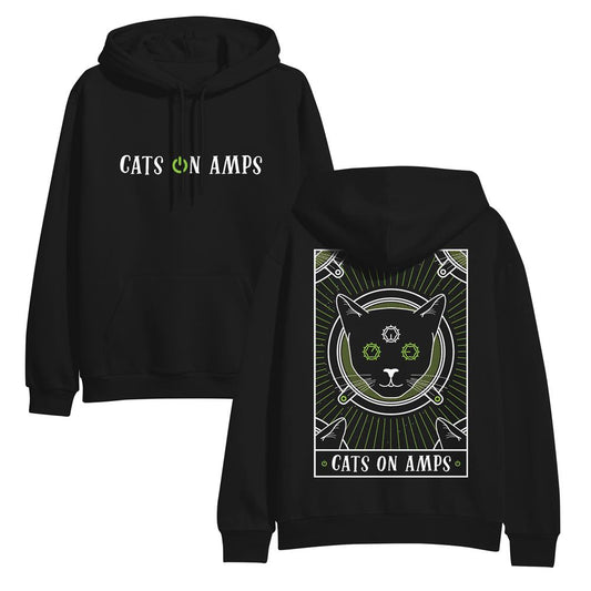 Cats On Amps - Tarot (Hooded Sweater - black)